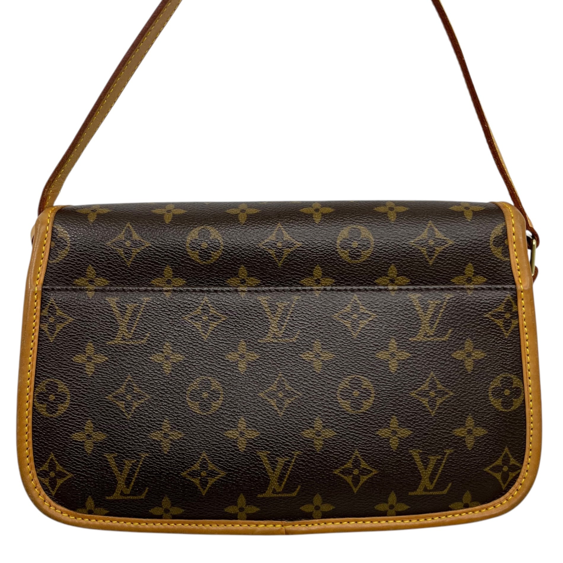 LOUIS VUITTON(ルイヴィトン) 00's Vintage sologne flap shoulder bag ヴィンテージ ソローニュ フラップ ショルダー バッグ 04年製 M42250 ブラウン 製造番号：SL0044