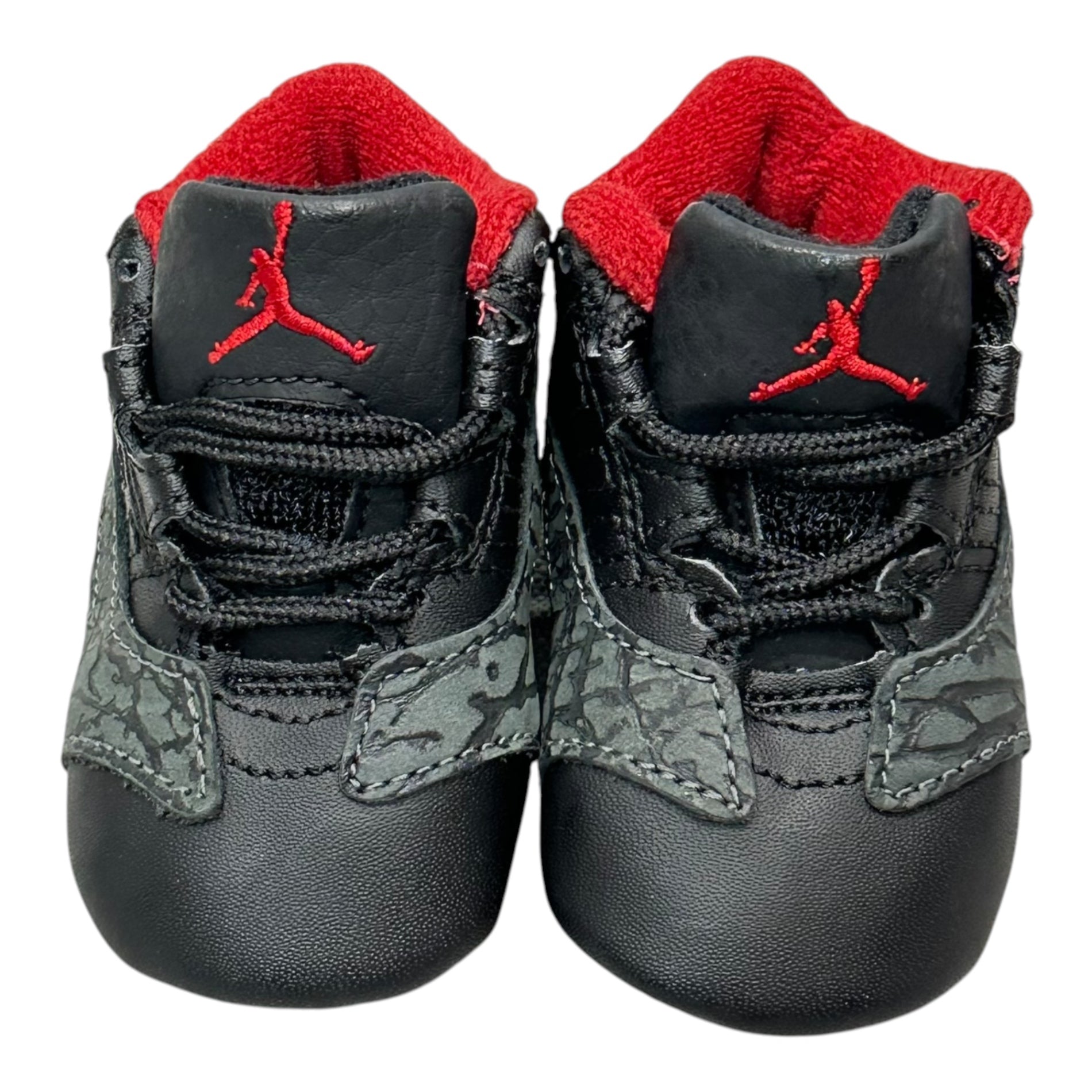 NIKE(ナイキ) 2004 FIRST JORDAN 11 RETRO LOW ファースト ジョーダン 11 レトロ ロー 306005-061 US 1C(7cm) ブラック×レッド セメント エレファント キッズ ベイビー スニーカー