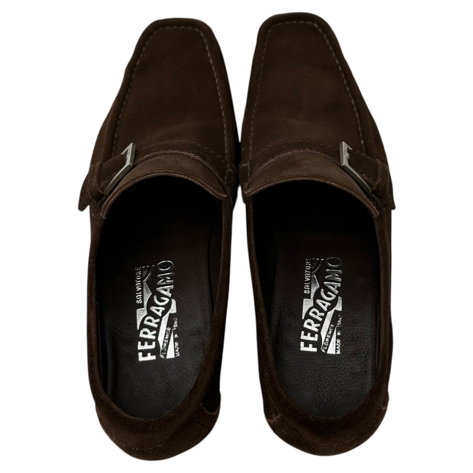Salvatore Ferragamo(サルヴァトーレフェラガモ) Suede Leather Loafers スウェード レザー ローファー UR14681 7EE(25cm) ブラウン