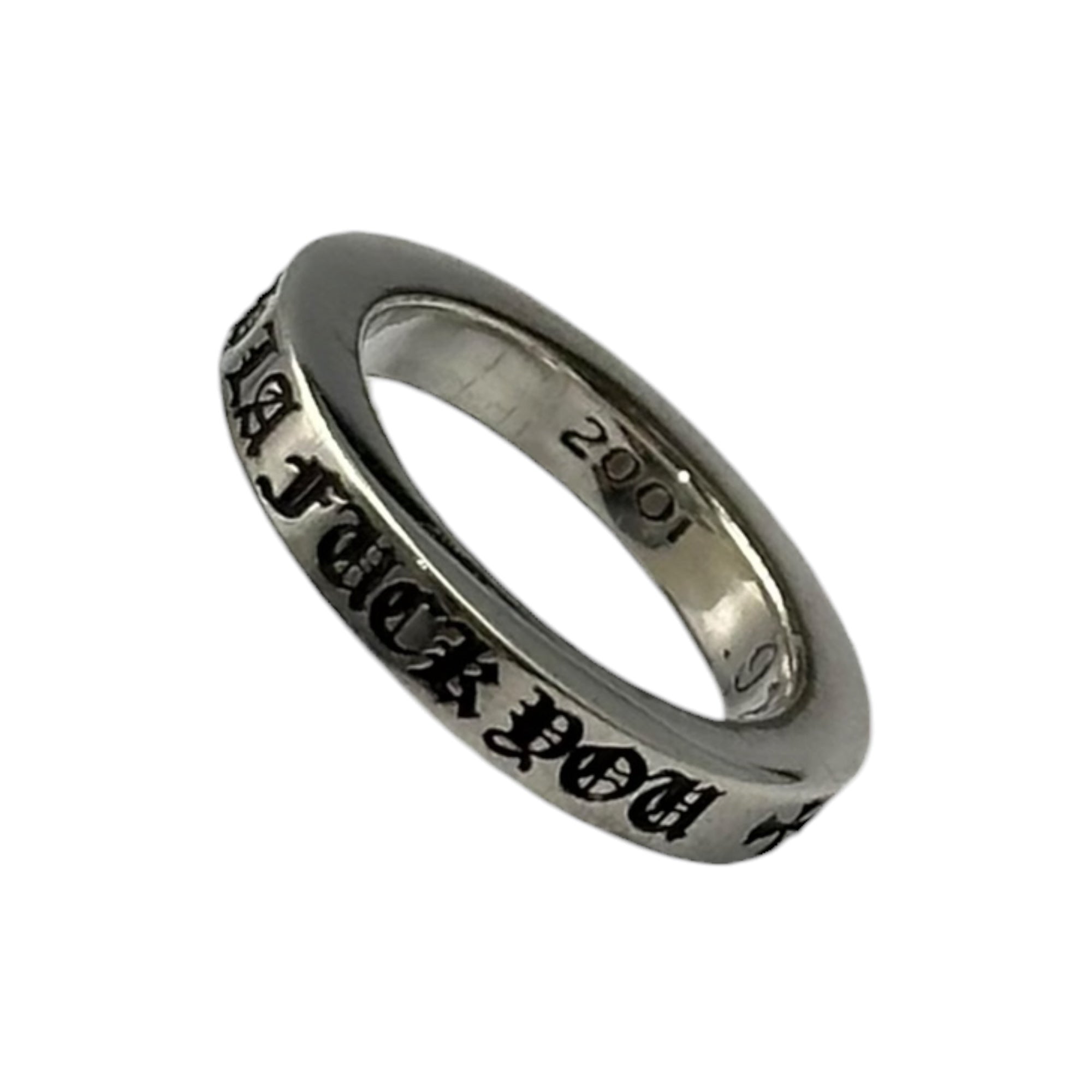 CHROME HEARTS(クロムハーツ) 3mm SPACER FUCKYOU LA ロサンゼルス限定 スペーサー リング 7号 シルバー 指輪