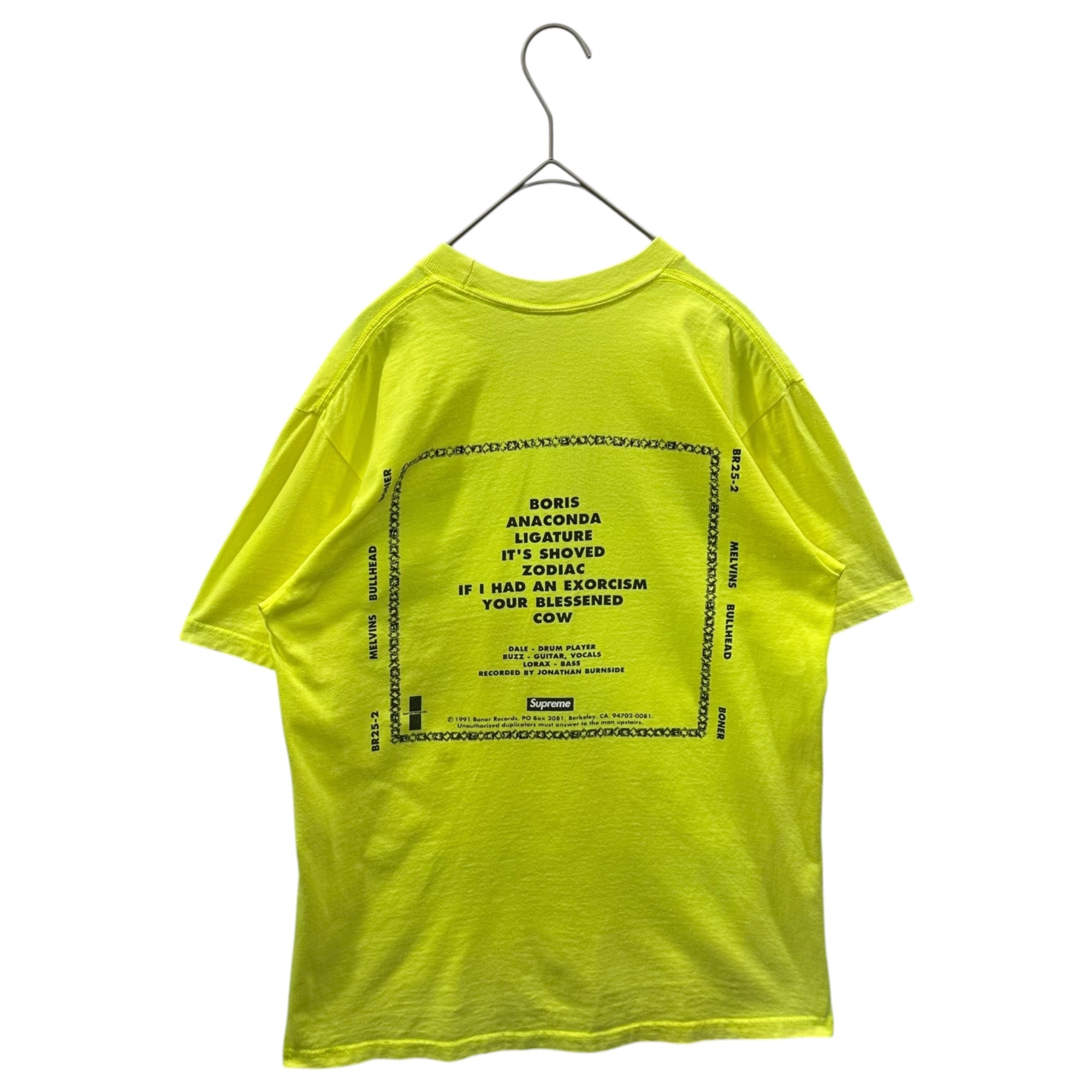 SUPREME(シュプリーム) 2024SS Bullhead Tee 半袖 プリント Tシャツ S イエロー