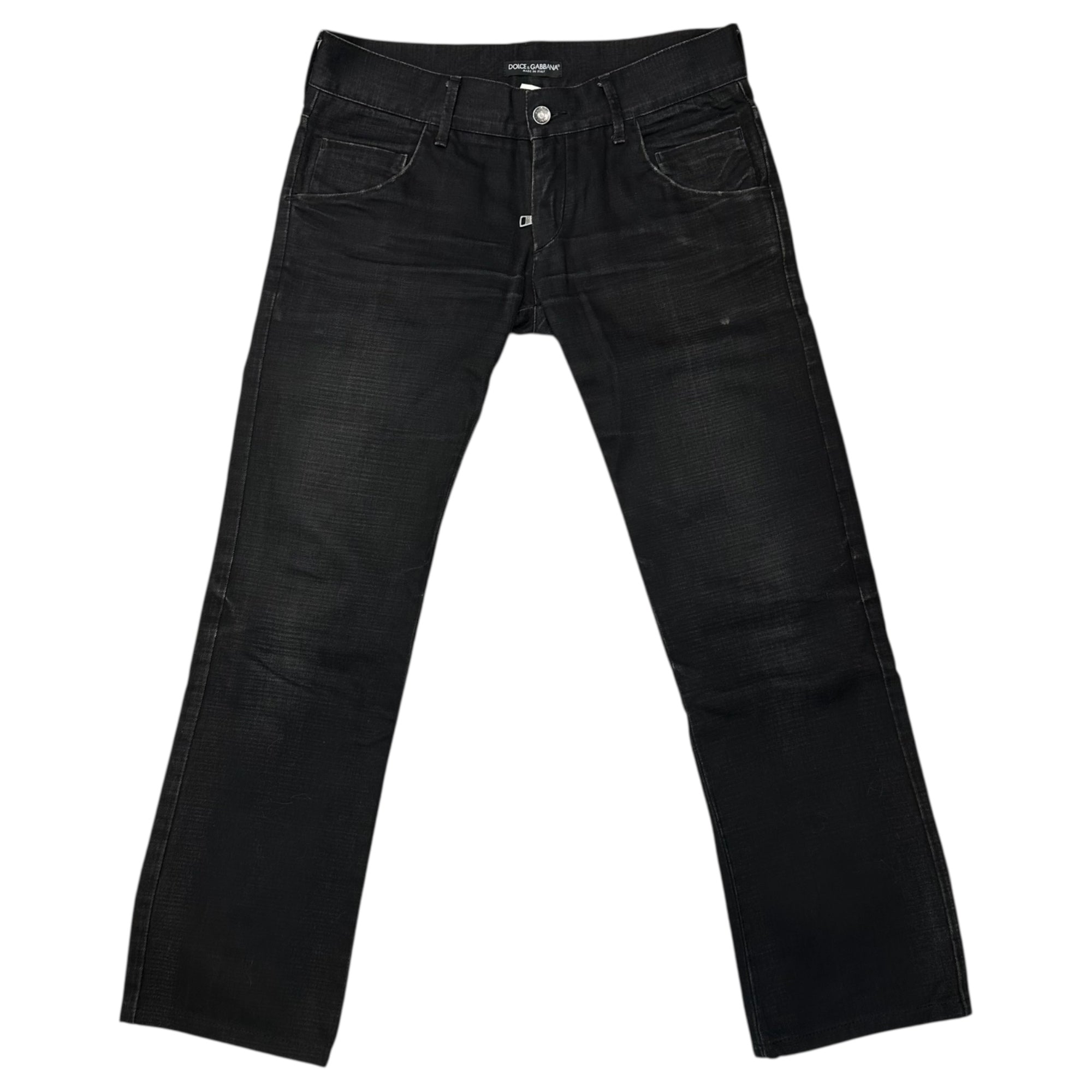 DOLCE&GABBANA(ドルチェ&ガッバーナドルガバ) 00's Black Denim Pants ブラック デニム パンツ 46 ブラック