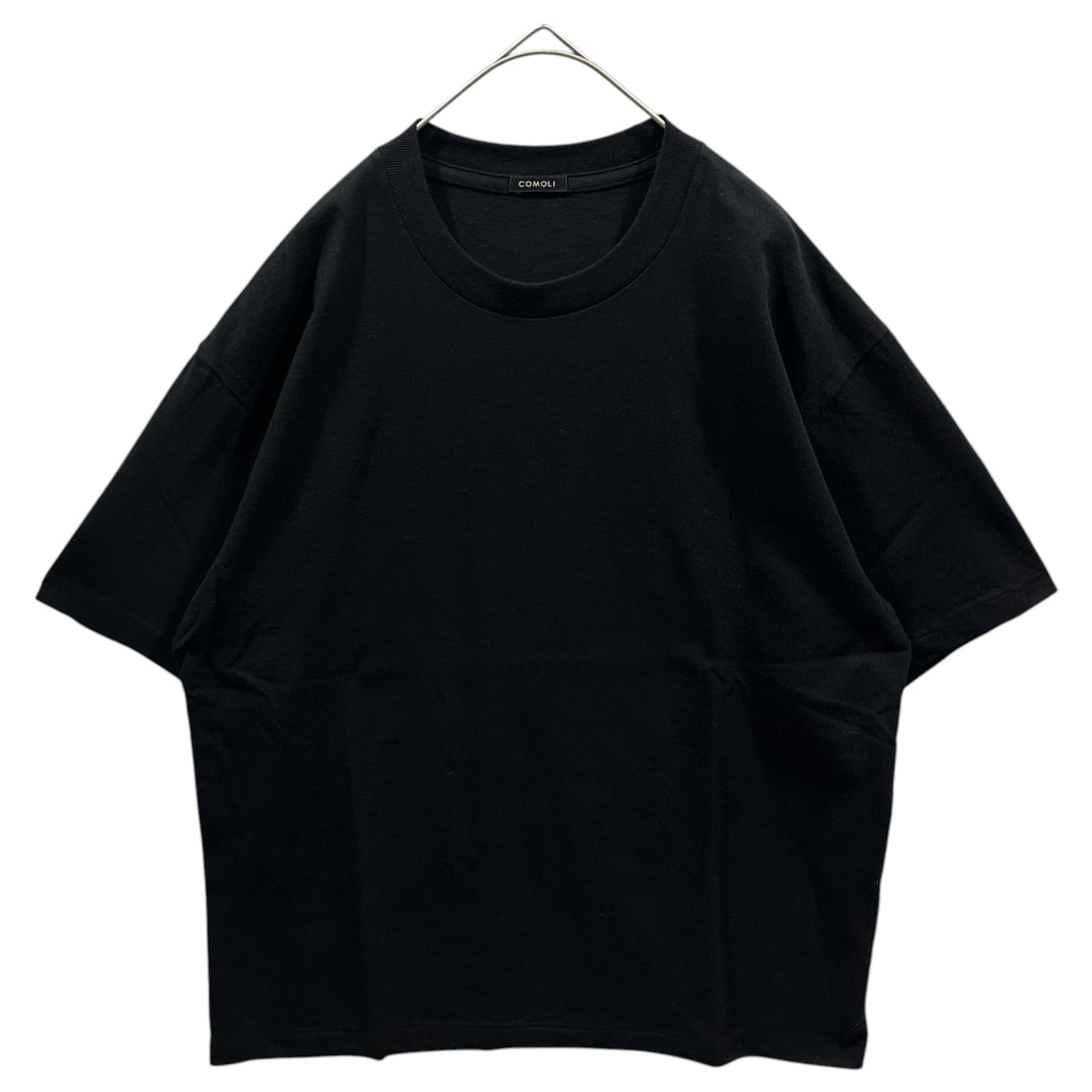 COMOLI(コモリ) Cotton jersey S/S T-shirt コットンジャージ 半袖 Tシャツ D01-05014 2 ブラック