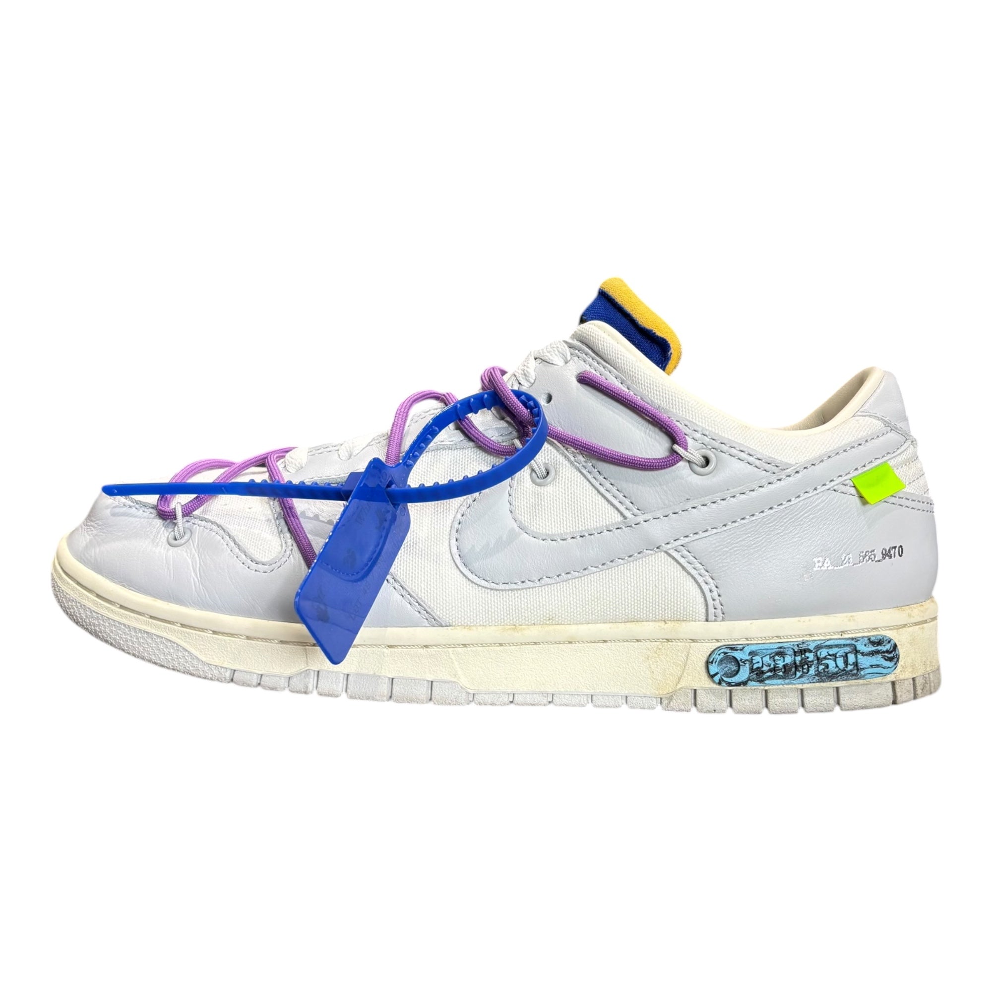 NIKE×Off-White(ナイキ×オフホワイト) Dunk Low 1 OF 50 "48" ダンク ロー DM1602-107 29.5cm グレー×ホワイト スニーカー