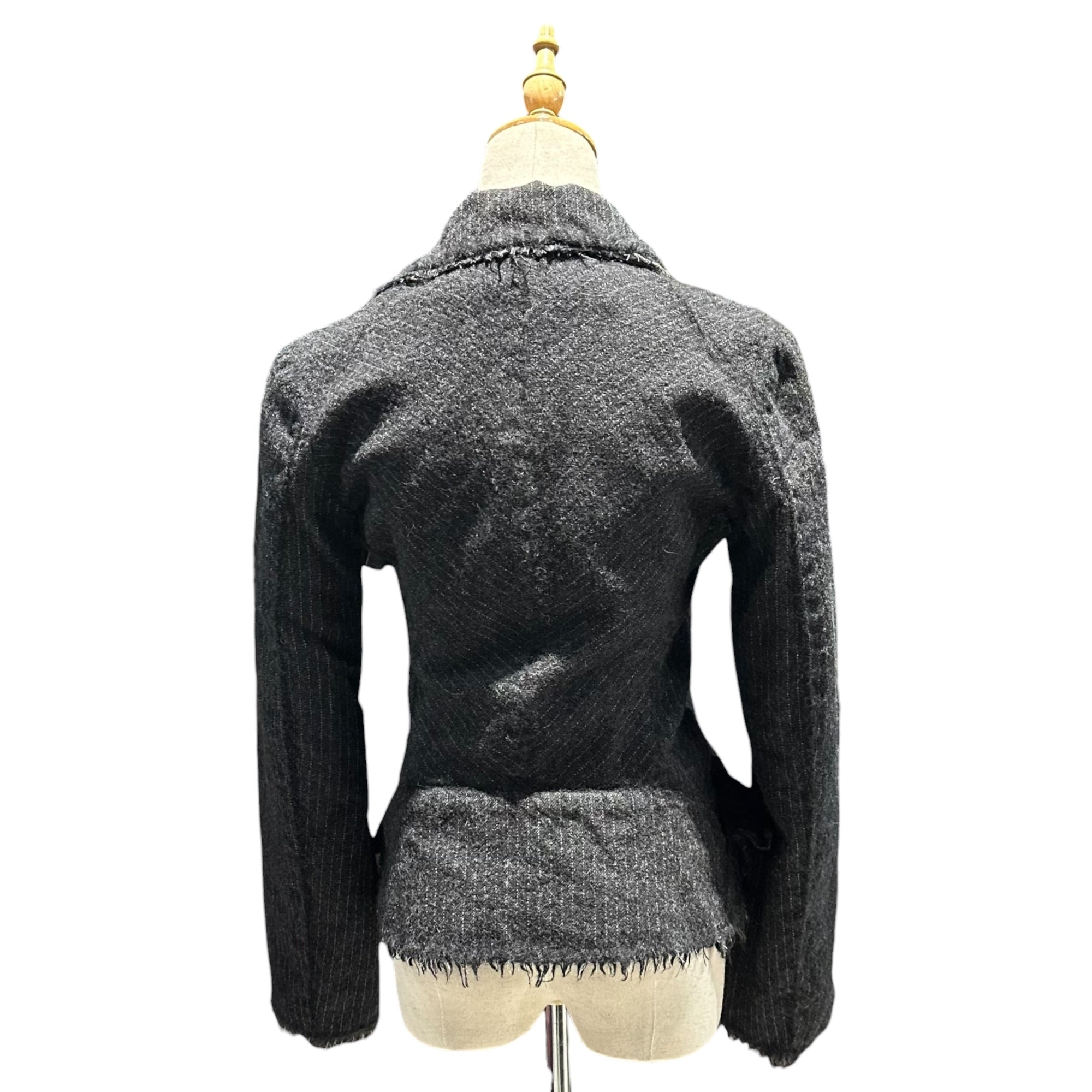 JUNYA WATANABE COMME des GARCONS(ジュンヤワタナベコムデギャルソン) 2004SS Glen Check Wool/Nylon 5-Button Jacket グレンチェック ウール ナイロン 5ボタン ジャケット JM-J038 S ブラック×ホワイト AD2003 00s アーカイブ