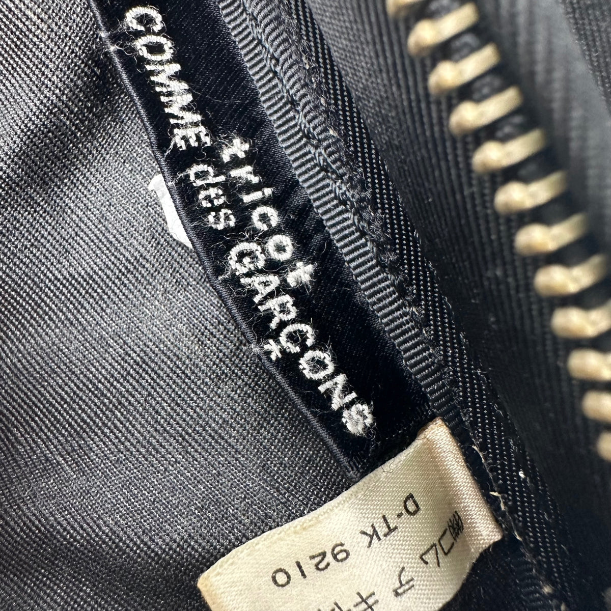 tricot COMME des GARCONS(トリココムデギャルソン) Vintage Nylon Vanity Bag ヴィンテージ ナイロン バニティ バッグ TK022040 ブラック