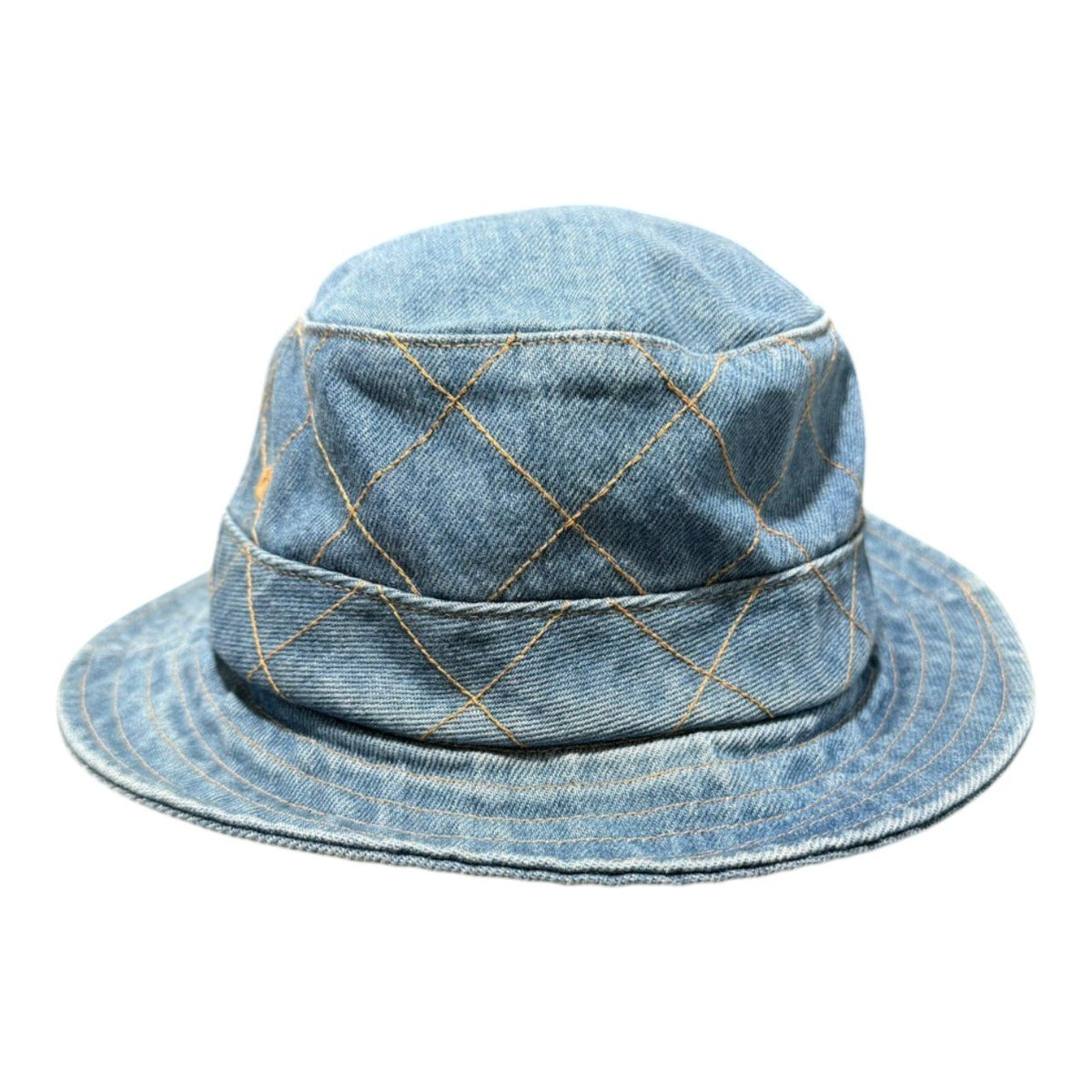 SUPREME(シュプリーム) 2018AW Diamond Stitch Crusher ダイヤモンド ステッチ デニム ハット ライトインディゴ 18FW