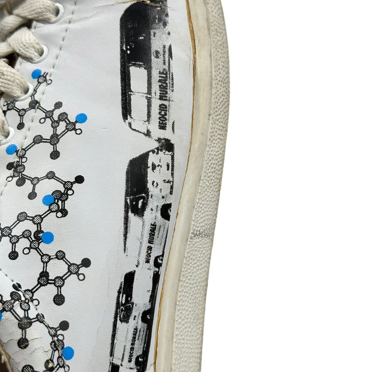 UNDERCOVERISM(アンダーカバイズム) 2011AW Element symbol graphic sneakers 元素記号 グラフィック スニーカー F6F02 L(27cm〜27.5cm程度) ホワイト