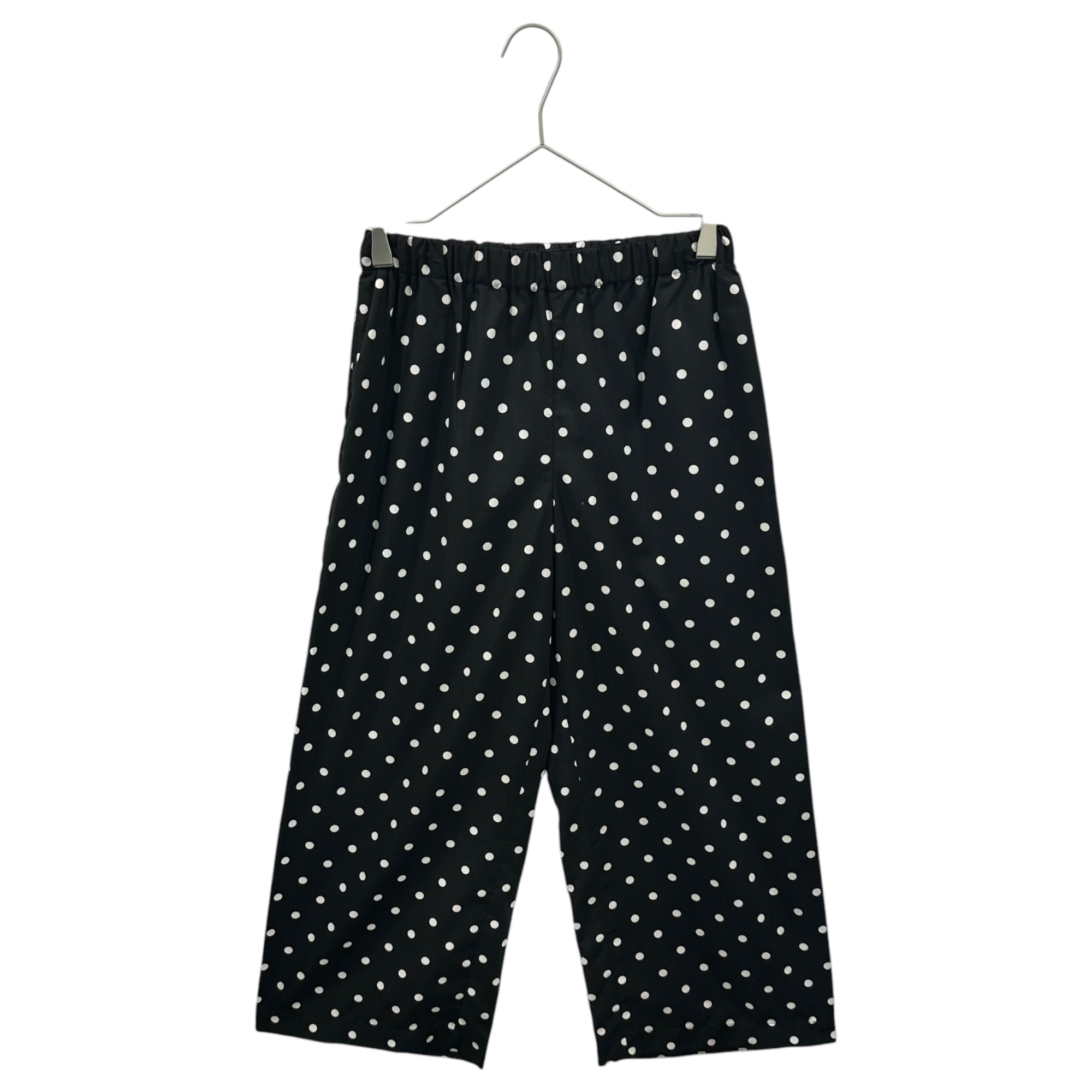 COMME des GARCONS COMME des GARCONS(コムデギャルソンコムデギャルソン) 2018SS Poly Dot All-Over Print Easy Pants ポリ ドット 総柄 イージー パンツ RA-P014 XS ブラック×ホワイト AD2017 男性着用可能