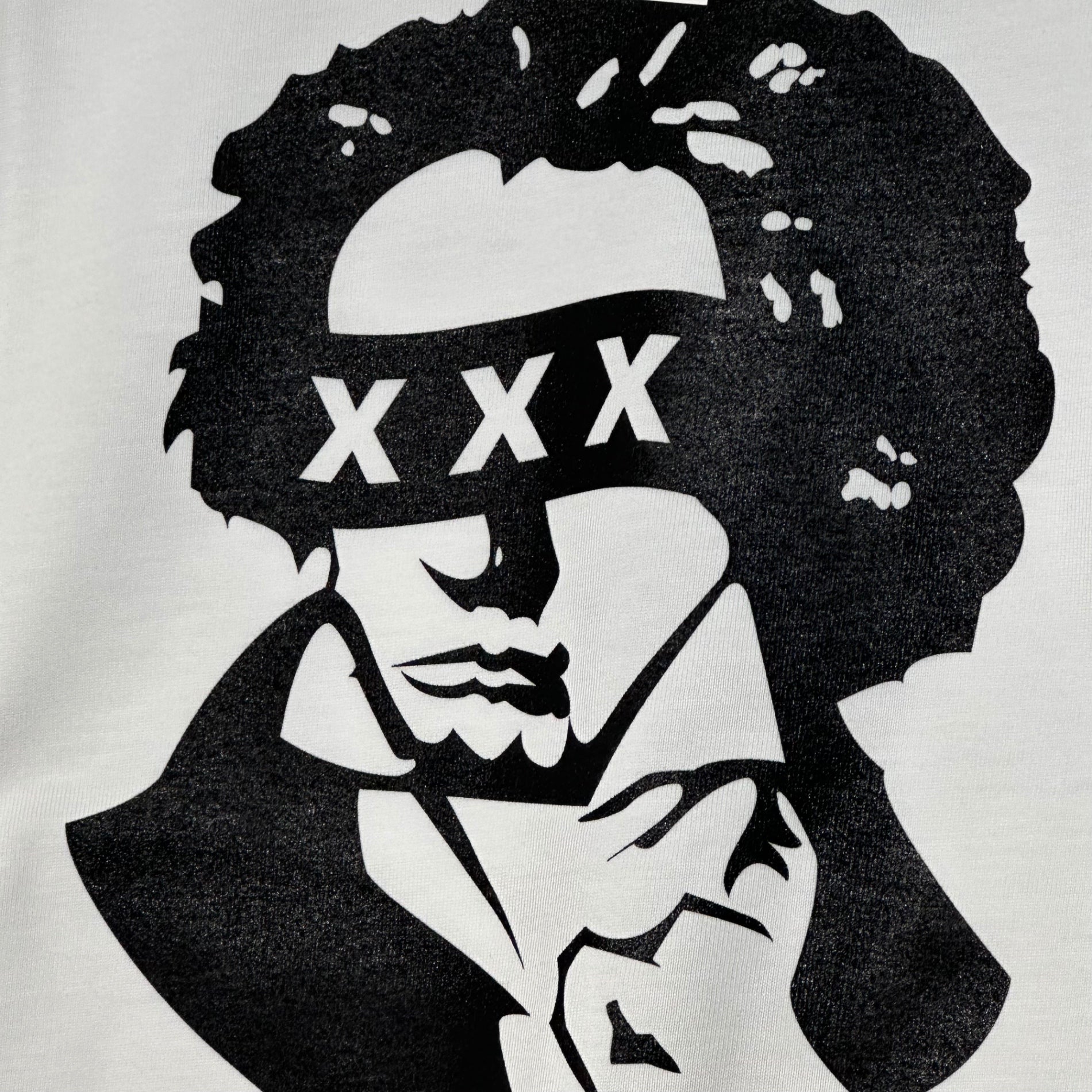 GOD SELECTION XXX×A BATHING APE(ゴッドセレクショントリプルエックス×アベイシングエイプ) BEETHOVEN TEE ベートーベン Tシャツ GX-A24-BAST-05 L ホワイト