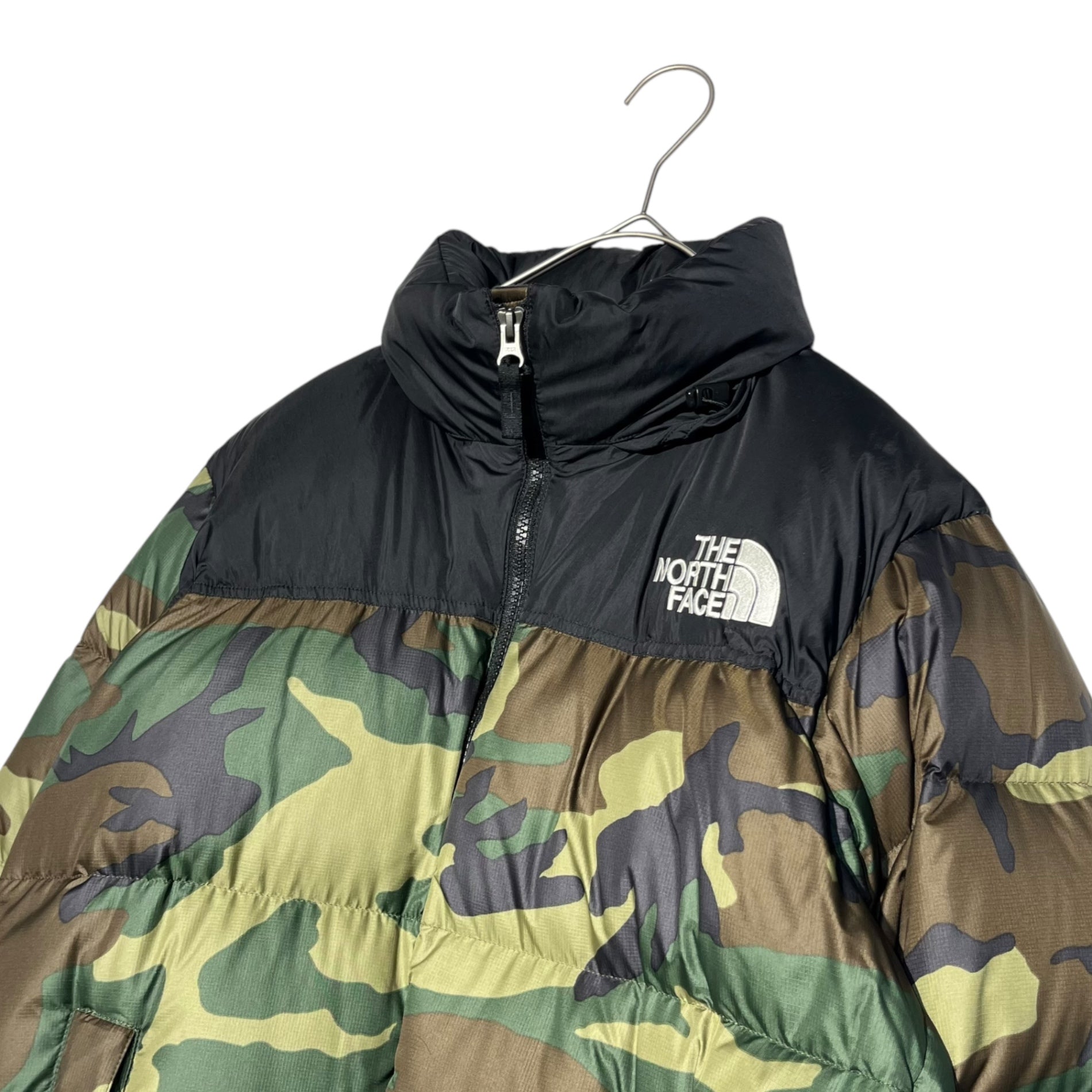 THE NORTH FACE(ノースフェイス) Camouflage Nuptse Down Jacket 迷彩 ヌプシ ダウン ジャケット ND91632 M カーキ×ブラウン×ブラック