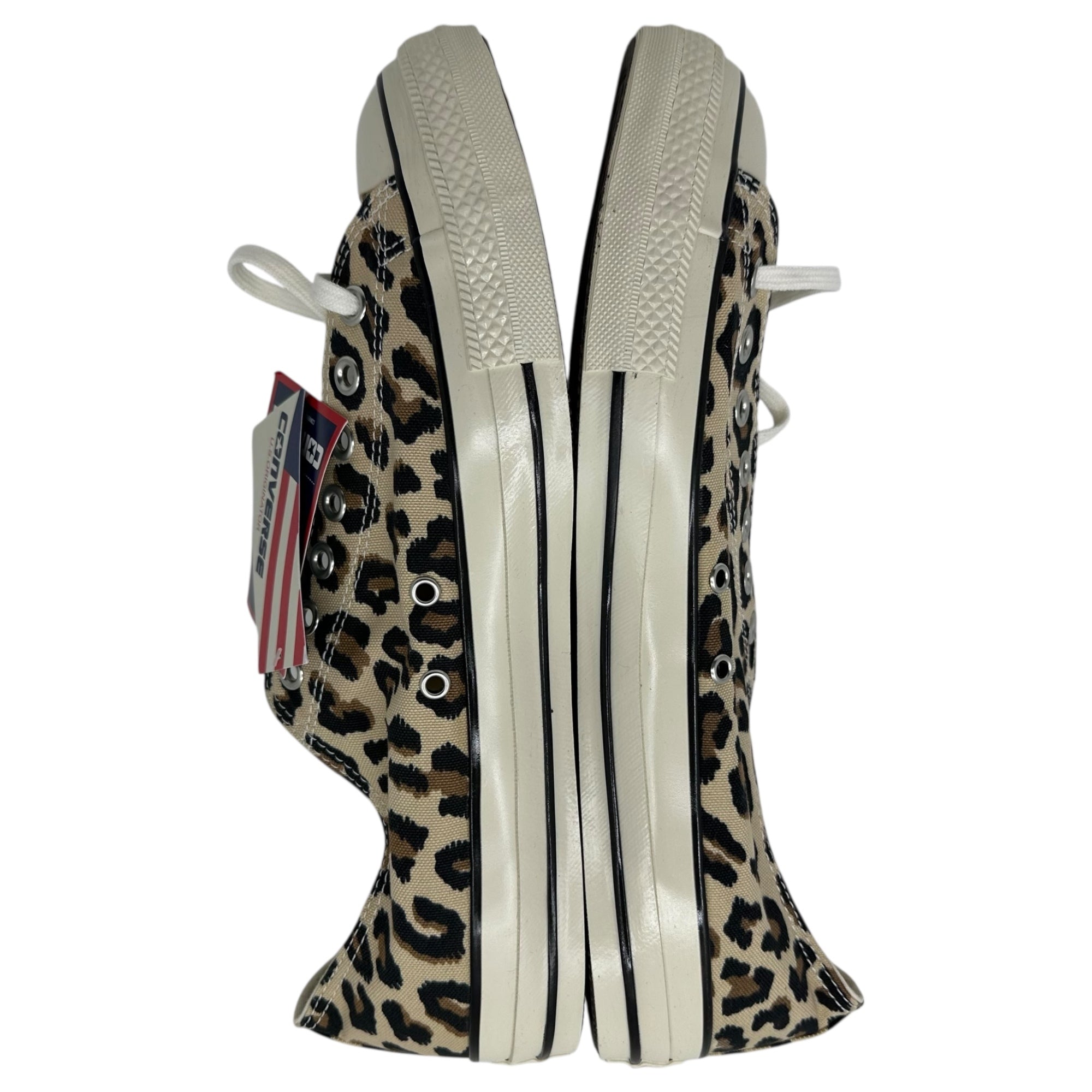CONVERSE×WACKO MARIA(ワコマリア×コンバース) 24SS ALL STAR US OX / WM LEOPARD オールスター レオパード 1SD803 30cm ベージュ×ブラウン コラボ スニーカー