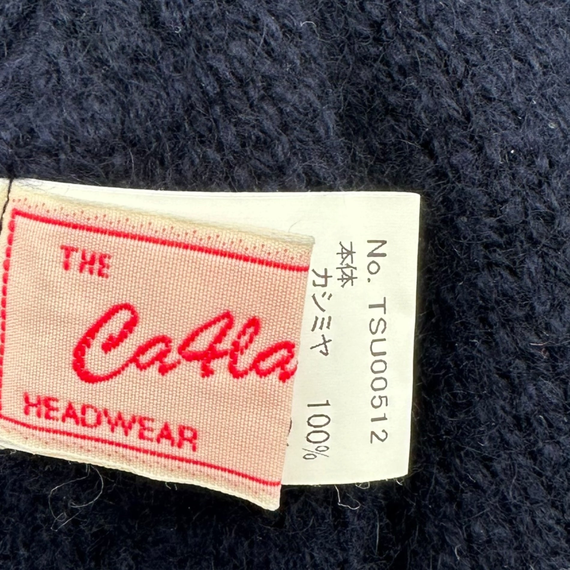 CA4LA(カシラ) 100% Cashmere Beanie カシミア 100％ ビーニー ネイビー ニット帽