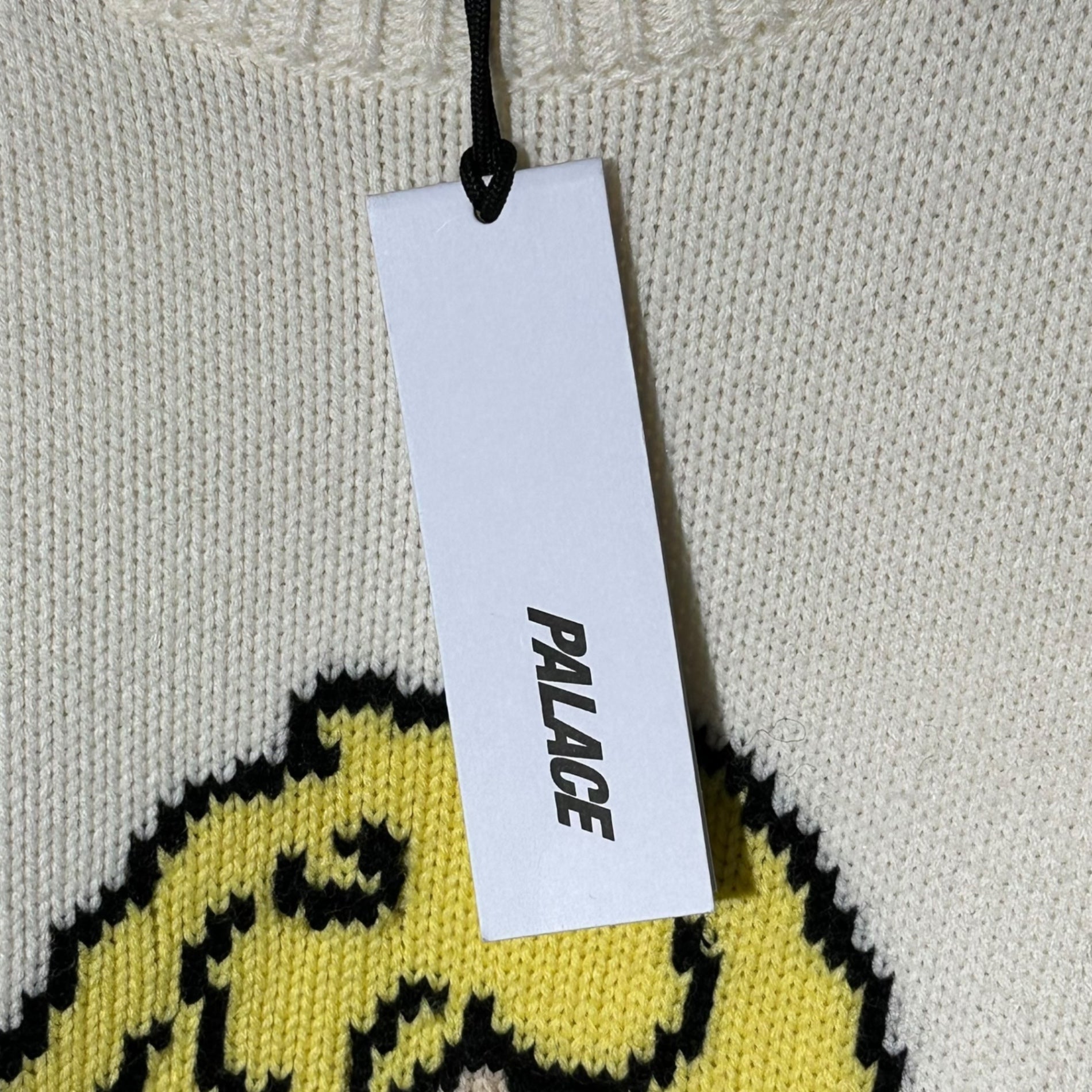 パレスニット Palace(パレス) 23SS Temptation Knit 天使 ロゴ ニット M アイボリー