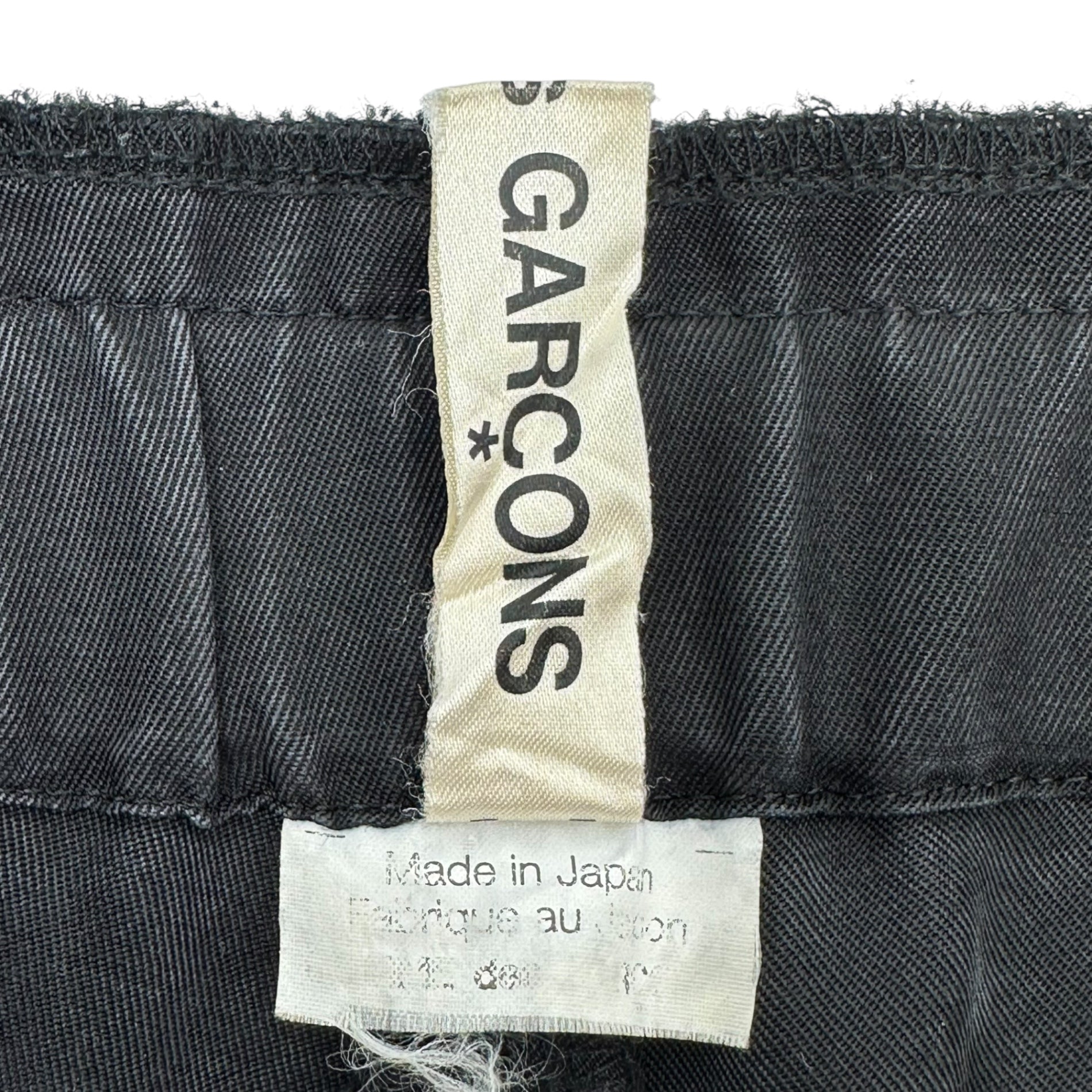 COMME des GARCONS(コムデギャルソン) TORA ICHI PANTS 寅壱パンツ GI-P035 XS ブラック AD2011