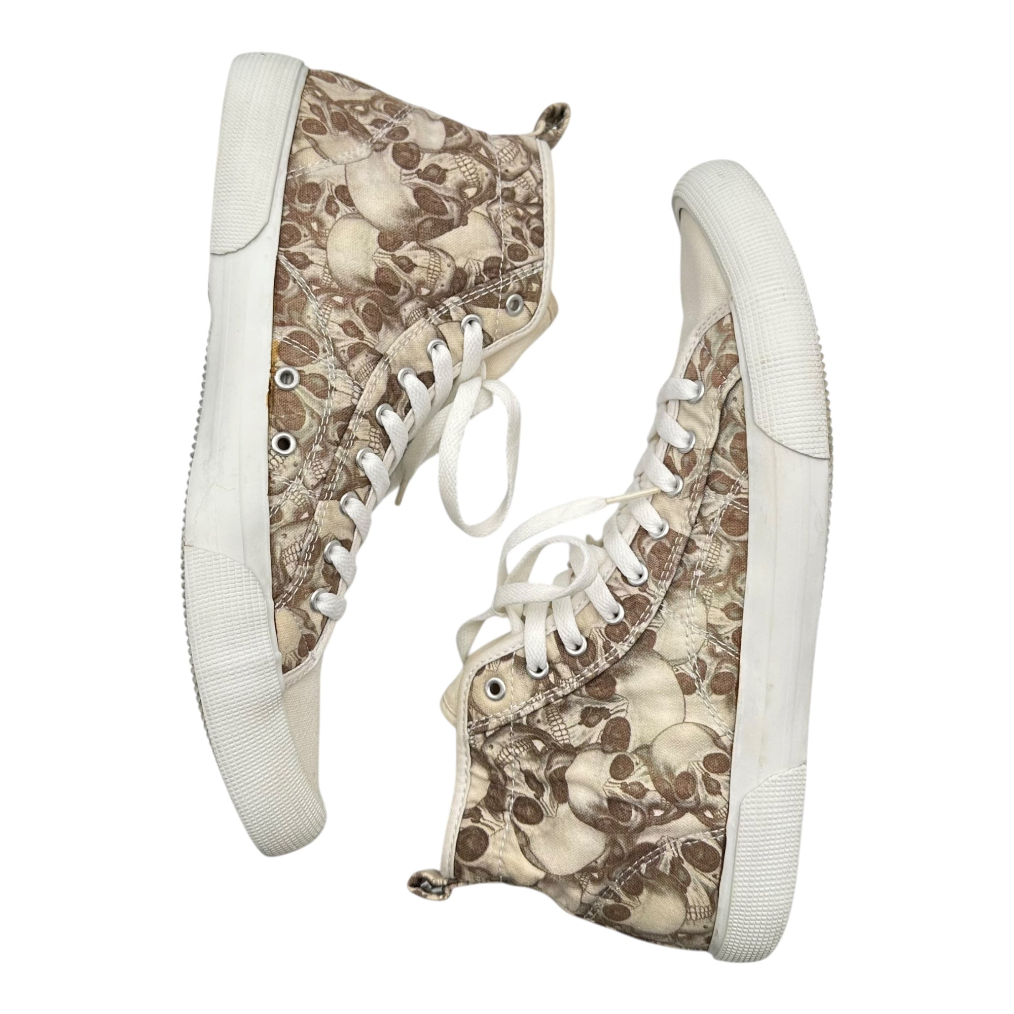 UNDERCOVER(アンダーカバー) 05SS But Beautiful II Skull High-Top Sneakers バットビューティフル スカル ハイカット スニーカー 5S667-M XL(28.0cm~28.5cm程度) アイボリー 00’s アーカイブ