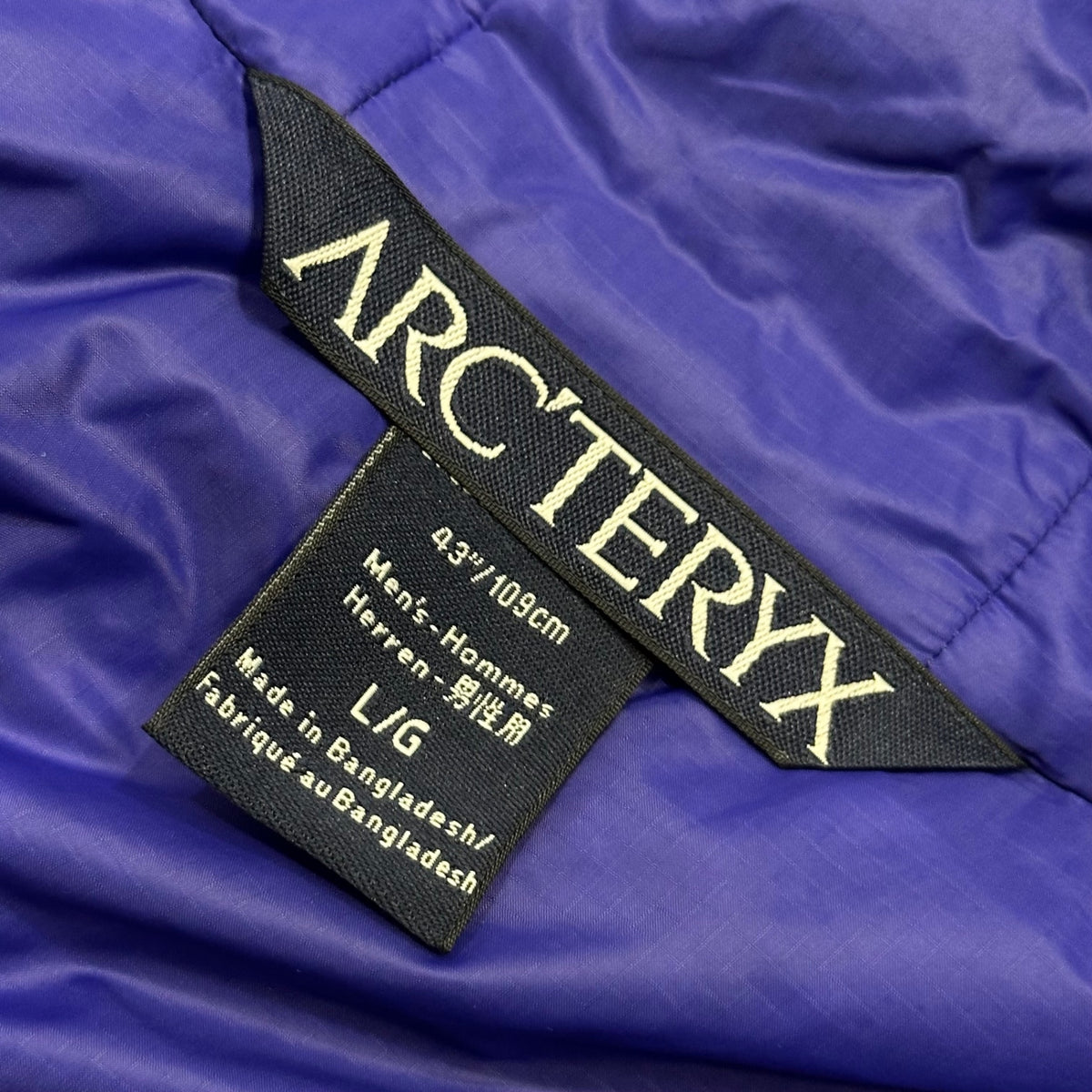 ARC'TERYX(アークテリクス) Atom LT Hoody アトム LT フーディ 10572 52962 L ブルー×イエロー 中綿 ジャケット マウンテンパーカー