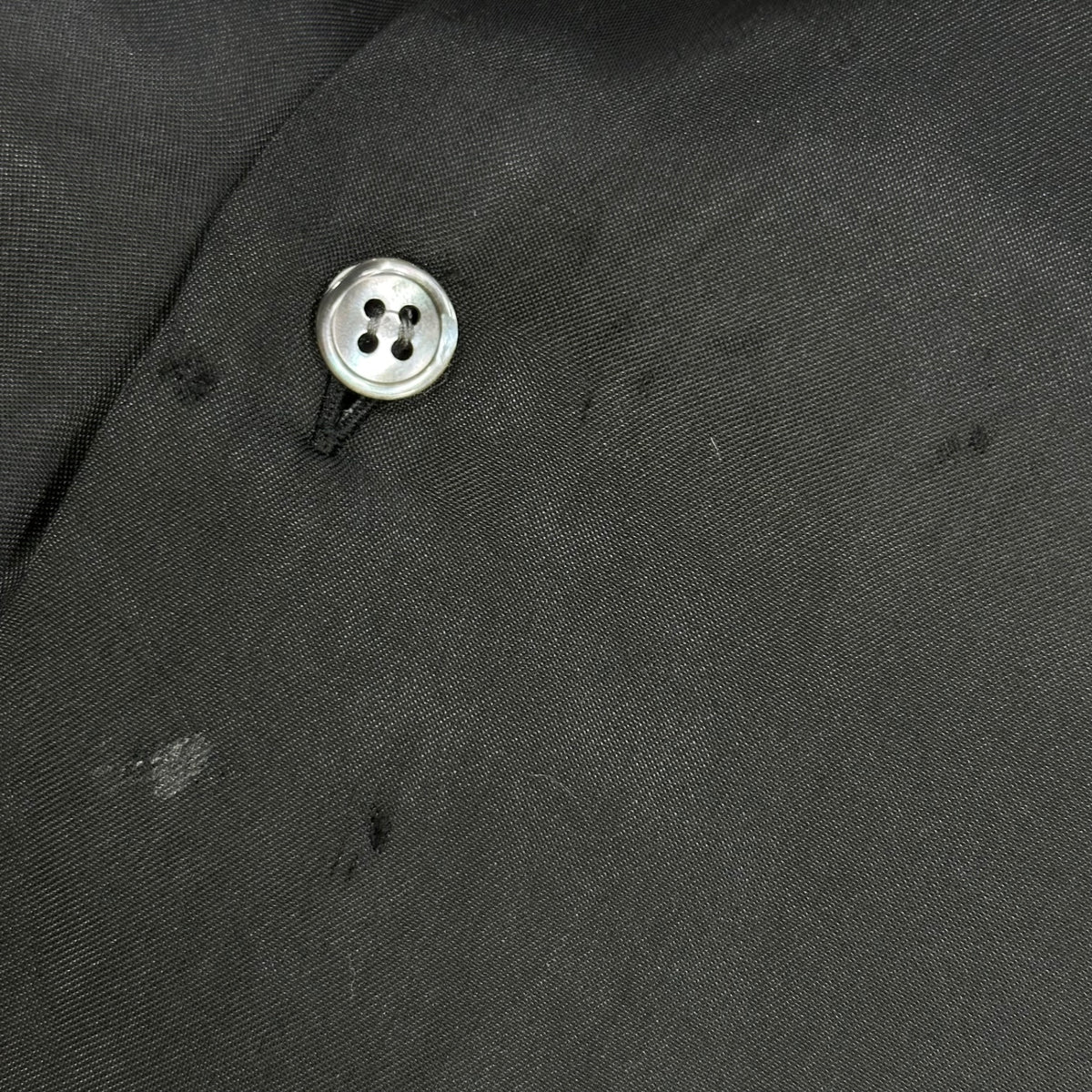 COMME des GARCONS SHIRT(コムデギャルソンシャツ) 1990's Vintage Padded Rayon Open-Collar Shirt ヴィンテージ 中綿 レーヨン オープン カラー シャツ M ブラック 90s アーカイブ