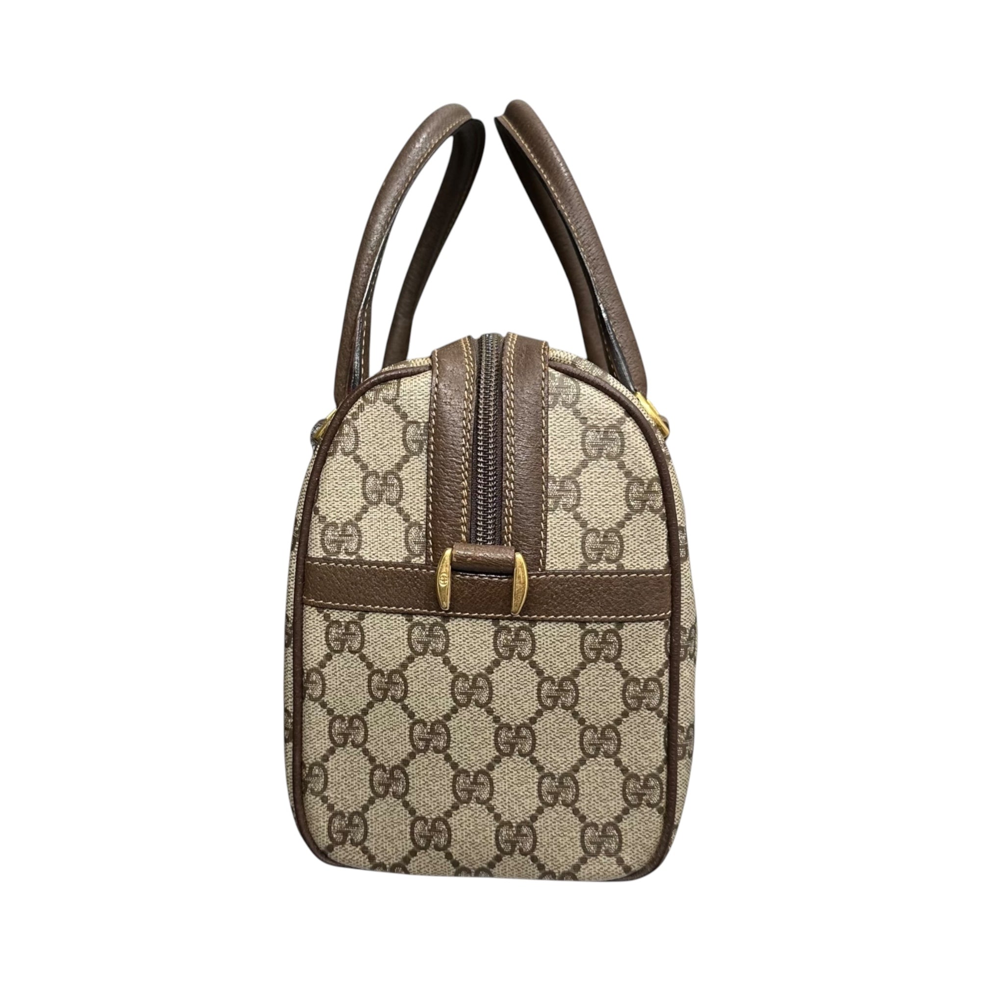 GUCCI(グッチ) GG Supreme Sherry Line Mini Boston Bag GGスプリーム シェリーライン ミニボストン バッグ 002-115-6697 4023 ベージュ ハンド