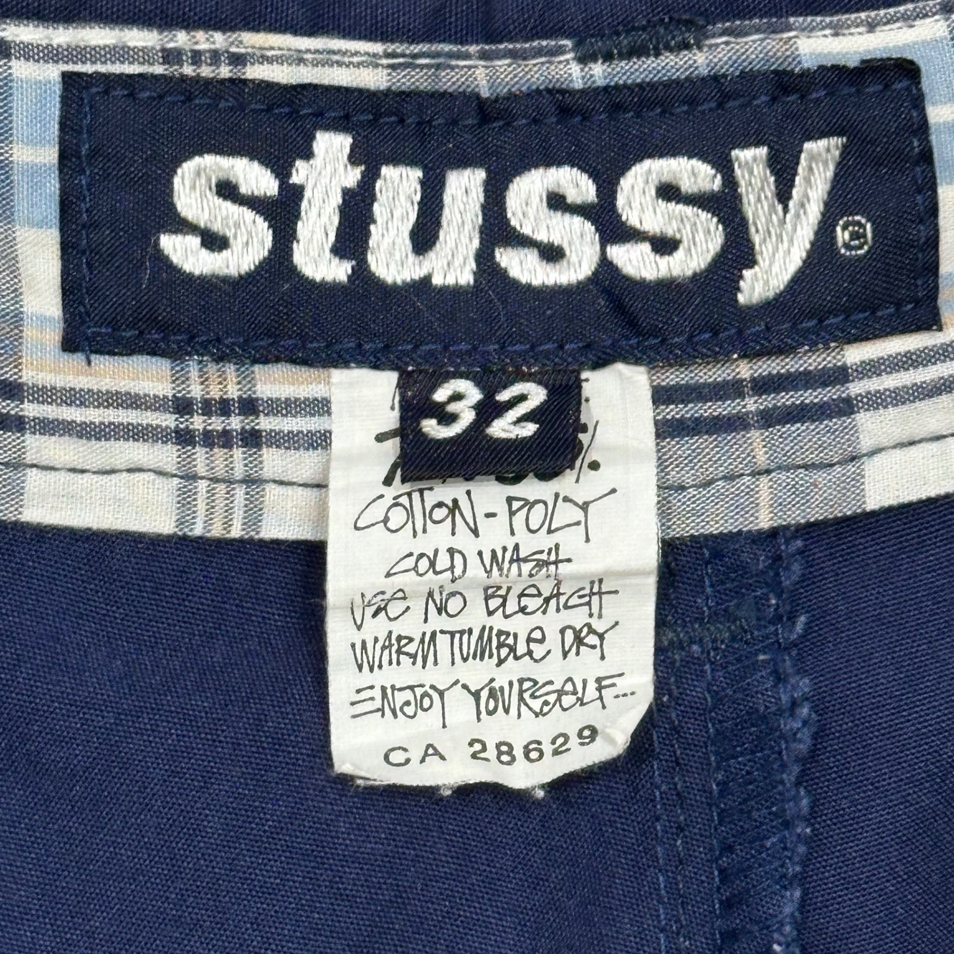 STUSSY(ステューシー) 1990's USA made Co/Po Shorts コットン