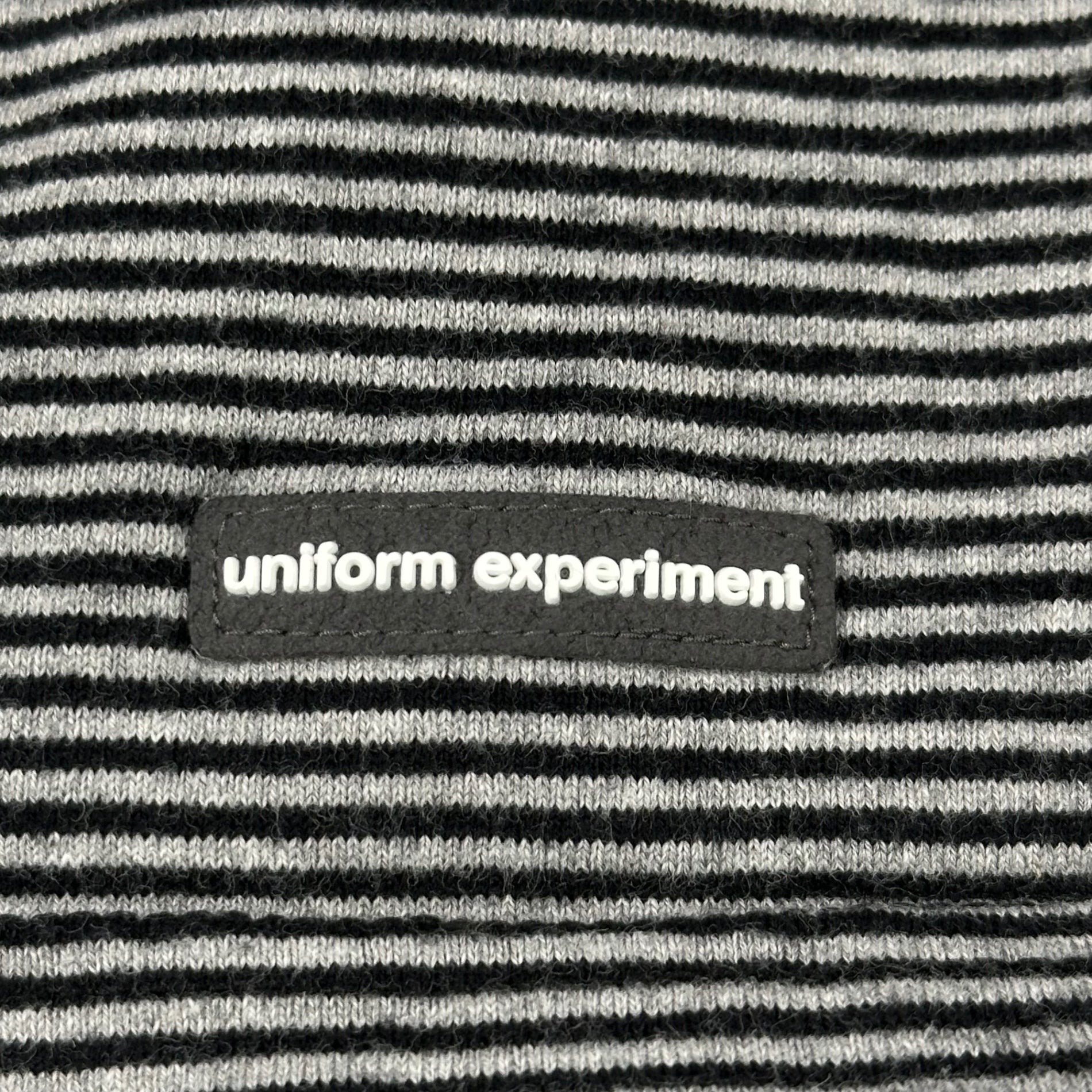 uniform experiment(ユニフォームエクスペリメント) Striped Pocket T-shirt ペンキ ボーダー ポケット Tシャツ UE-210063 4 ブラック×グレー