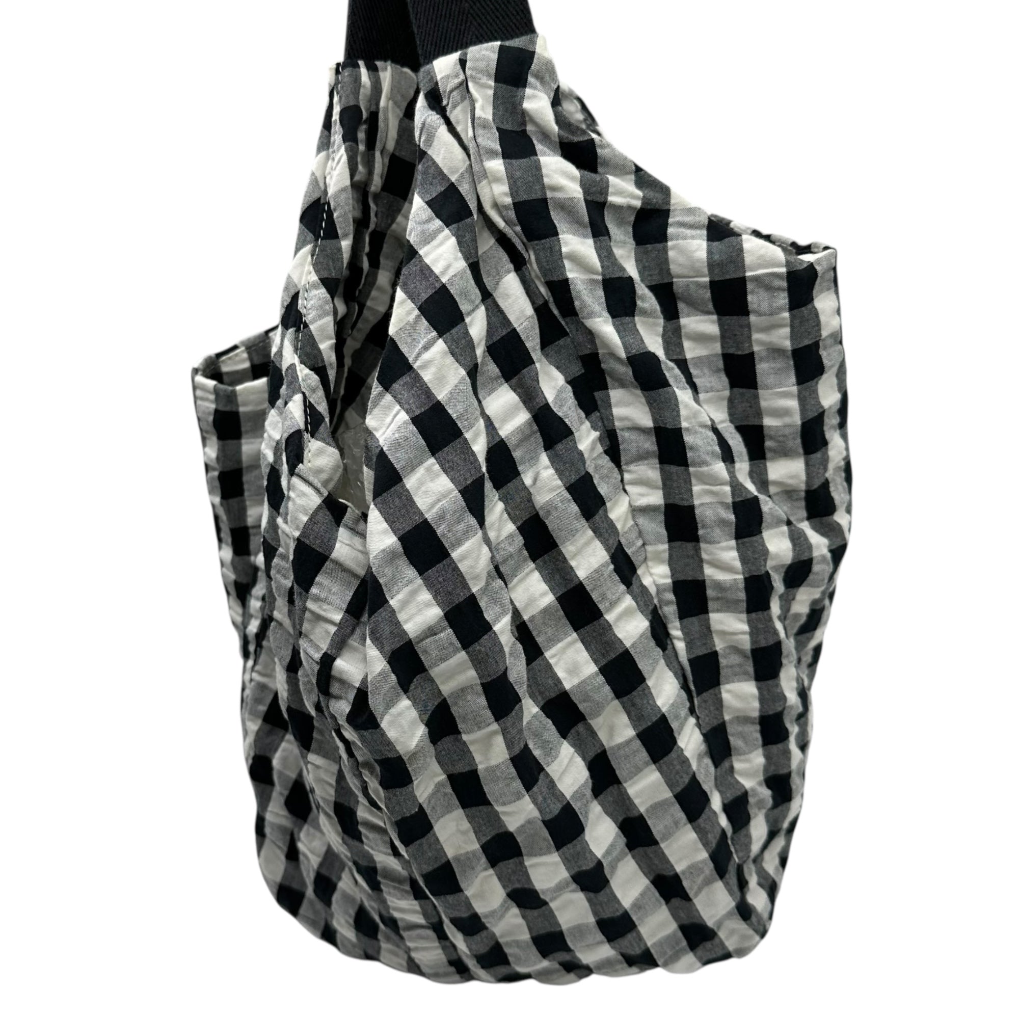 tricot COMME des GARCONS(トリココムデギャルソン) Gingham Check Tote Bag ギンガム チェック トート バッグ TK-K 207 ブラック×ホワイト ワン ショルダー ハンド 肩掛け