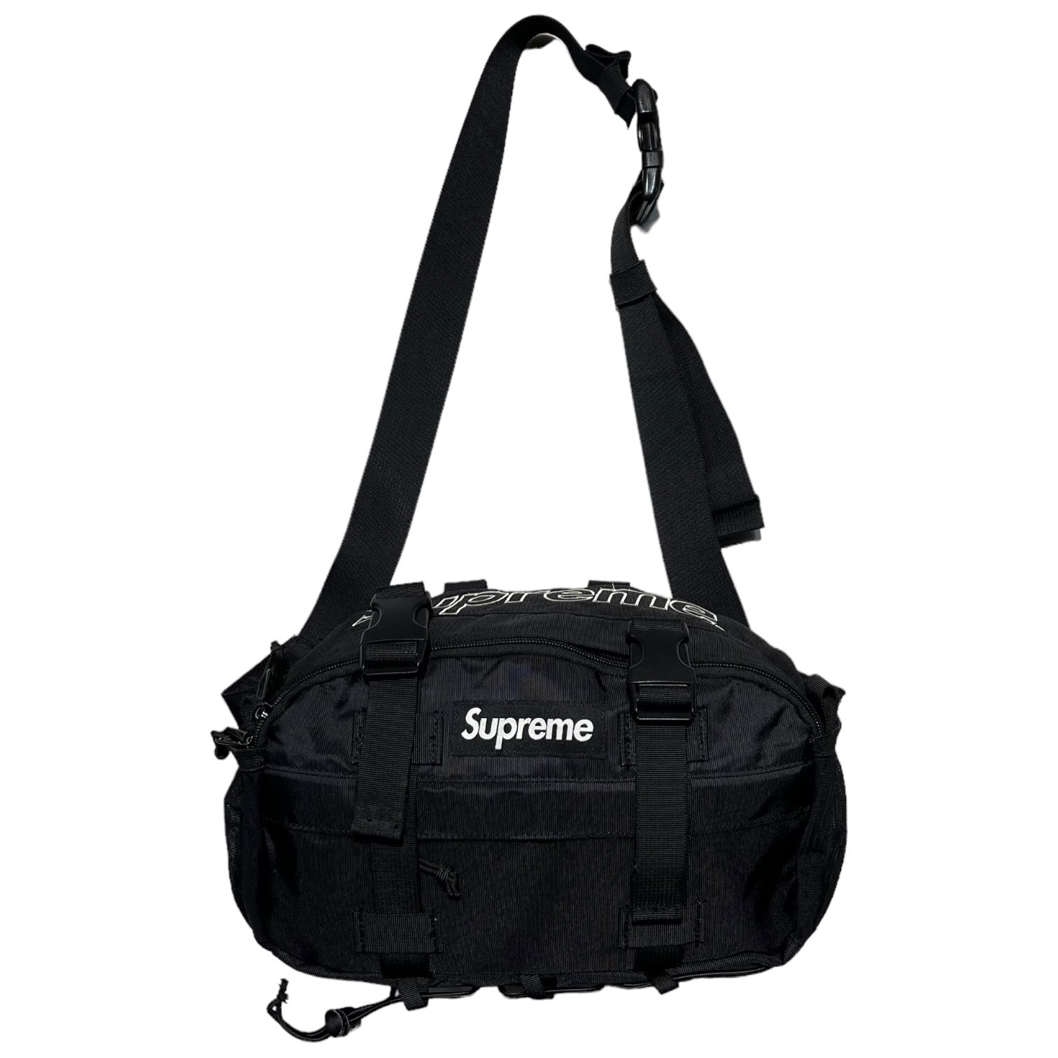 SUPREME(シュプリーム) 19SS CODURA WAIST BAG コーデュラ ウエストバッグ ブラック×ホワイト