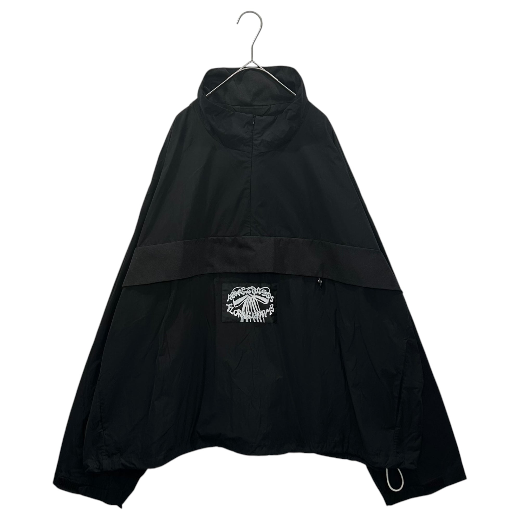 Acne Studios(アクネストゥディオズ) 23SS Logo Patch Half-Zip Jacket ロゴ ハーフジップ ジャケット FN-MN-OUTW000915 52 ブラック