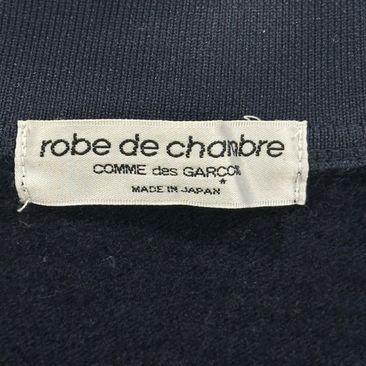 robe de chambre COMME des GARCONS(ローブドシャンブルコムデギャルソン) 1999AW Dye-Through Zip-Up Wool Blouson 製品染め ジップアップ ウール ブルゾン RT-040380 FREE ネイビー AD1999