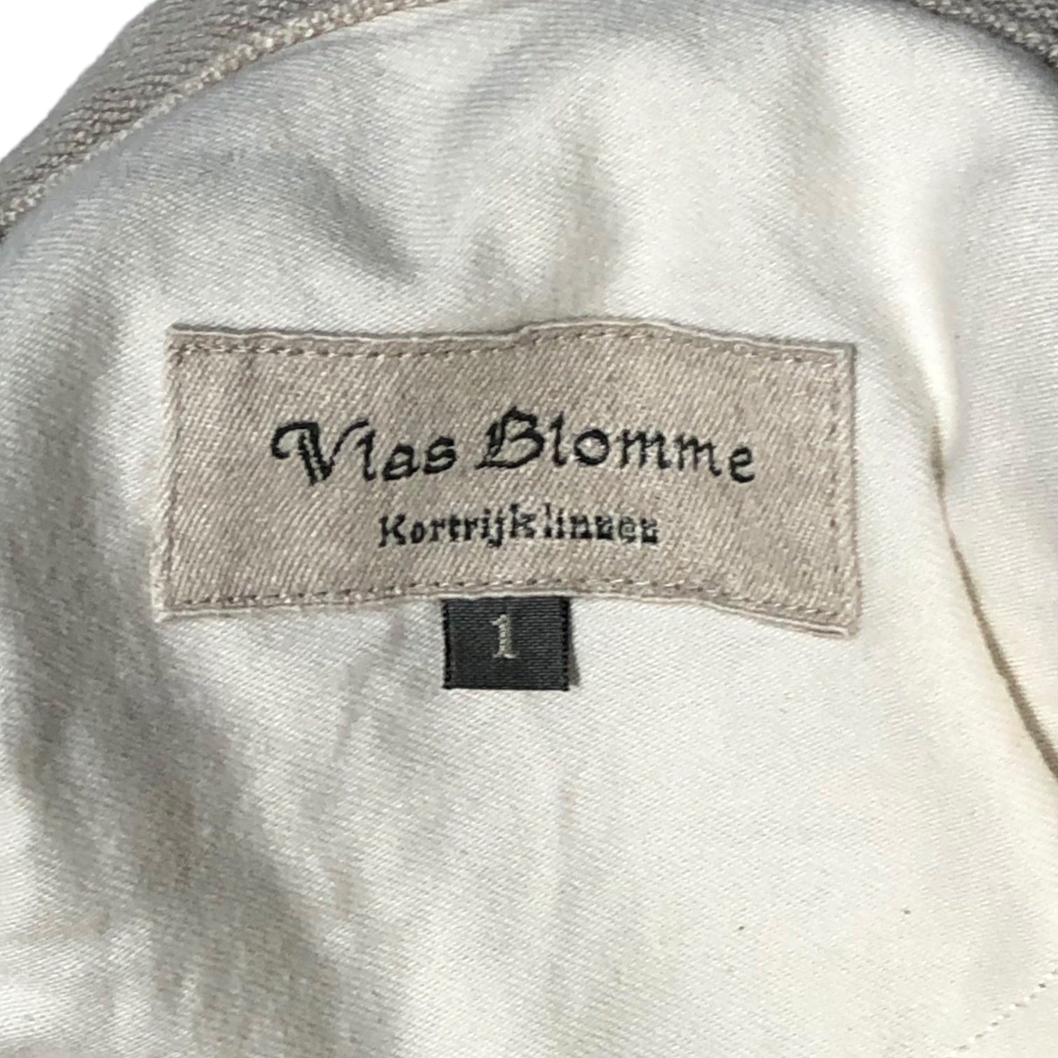 Vlas Blomme(ヴラスブラム) linen pants コルト パンツ コルトレイクリネン 133041 1(S) ベージュ