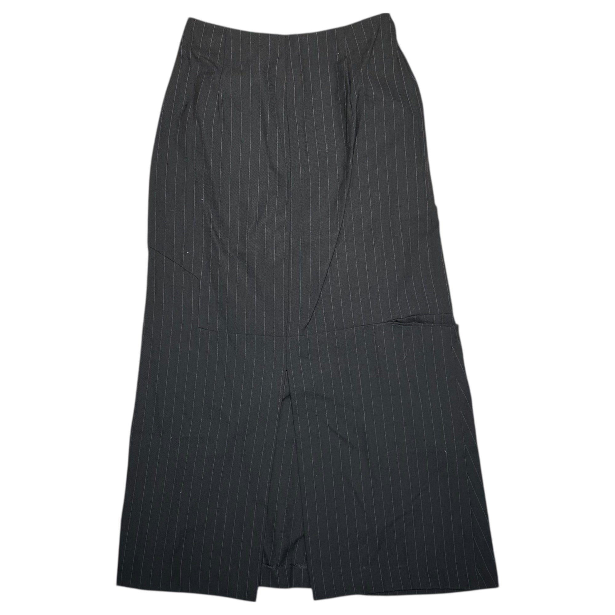 COMME des GARCONS(コムデギャルソン) 93SS Same Fabric Patchwork Tight Long Skirt 同素材 パッチワーク タイト ストライプ ロング スカート GS-11004S S ブラック 90's 90年代 ヴィンテージ アーカイブ AD1992