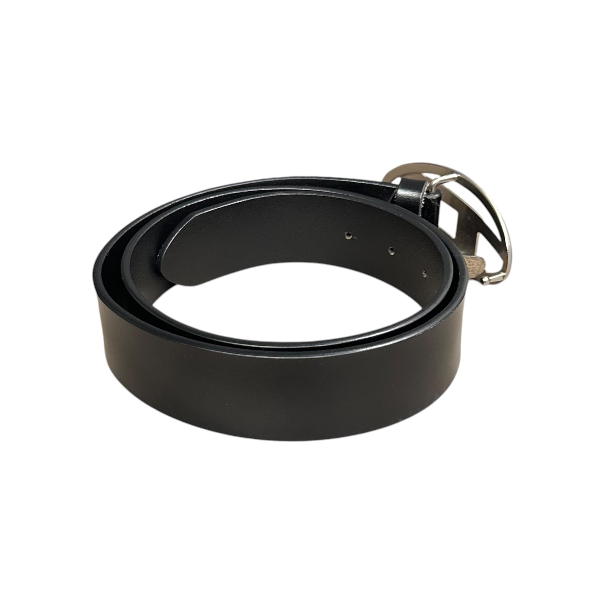 DIESEL(ディーゼル) B-1DR D バックル レザー ベルト X08516 85/34 ブラック