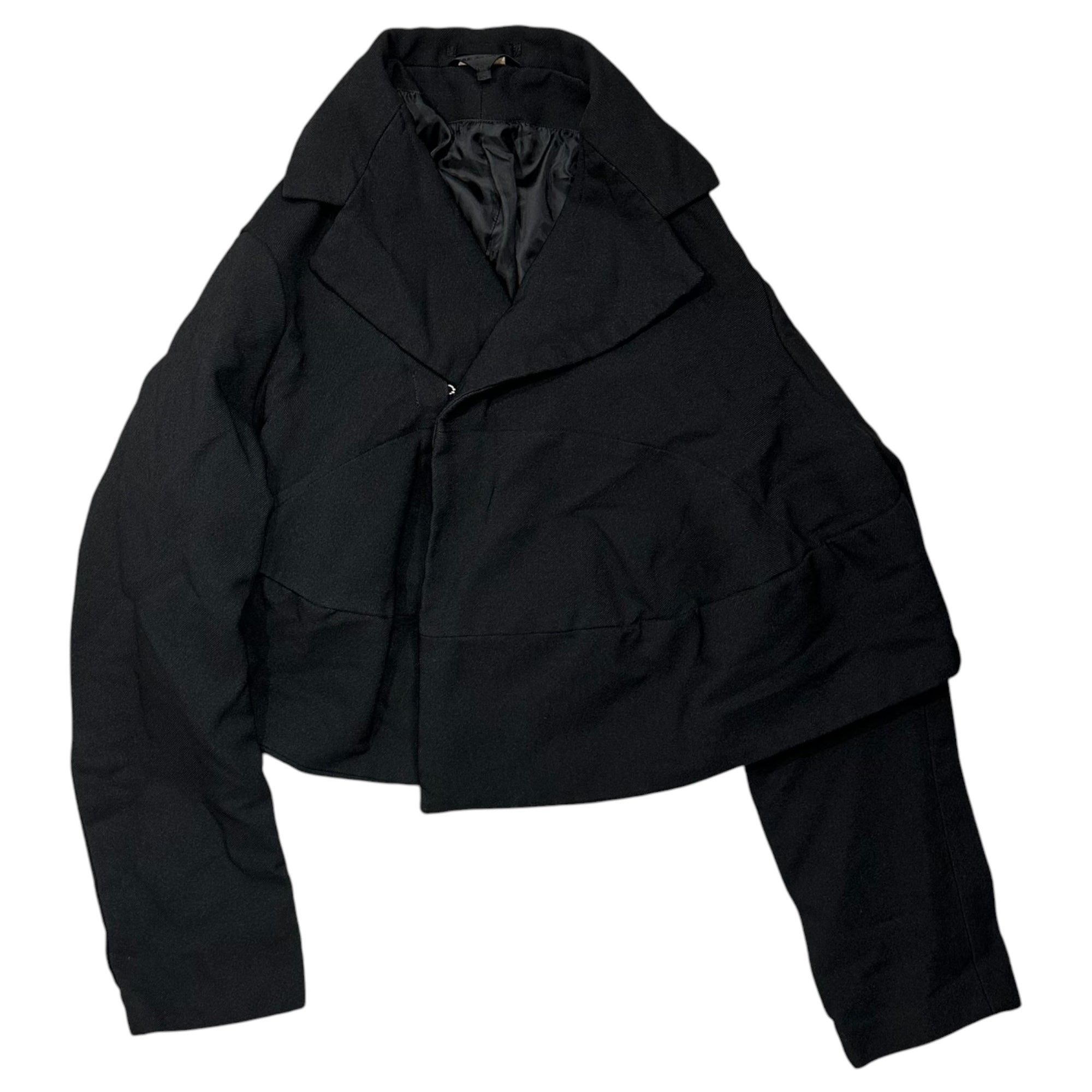 COMME des GARCONS(コムデギャルソン) 2023SS Esther Shrink-Resistant Deformed Over Jacket エステル 縮絨 変形 オーバー ジャケット GK-J030 S ブラック AD2022