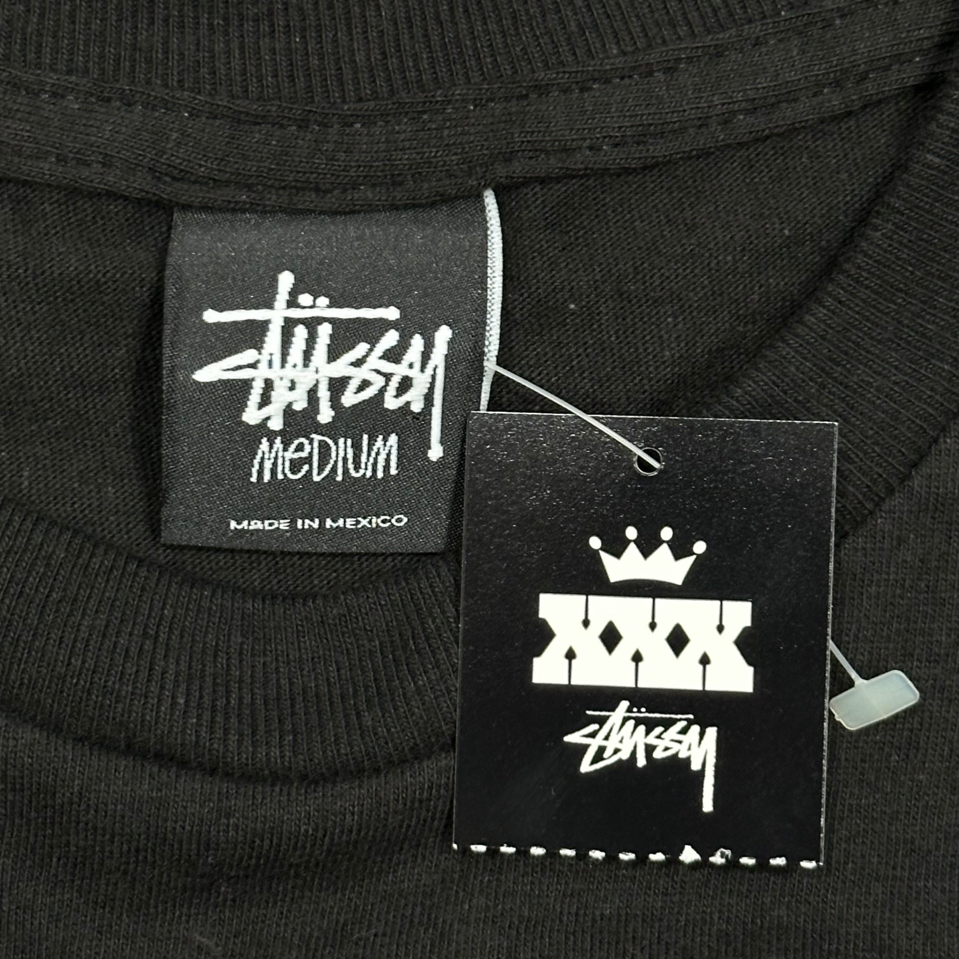 STUSSY×A BATHING APE(ステューシー×アベイシングエイプ) 2010's 30th Anniversary Tee 30周年記念 Tシャツ M ブラック ロゴ