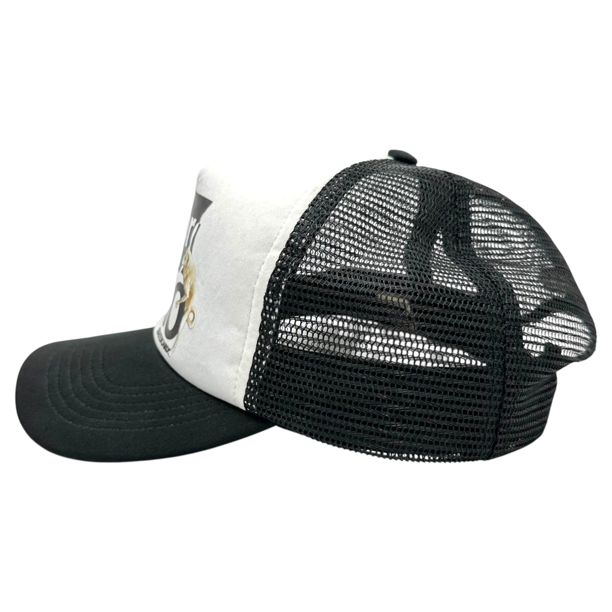 SUPREME×ANTIHERO(シュプリーム×アンタイヒーロー) 22SS Mesh Back 5-Panel メッシュ 5パネル キャップ ブラック×ホワイト コラボ 帽子