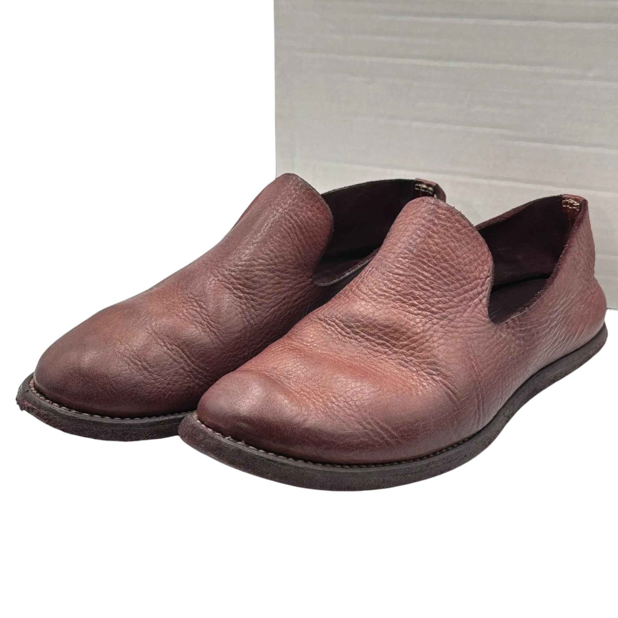 GUIDI(グイディ) CALF FULL GRAIN SLIP ON カーフ フル グレイン