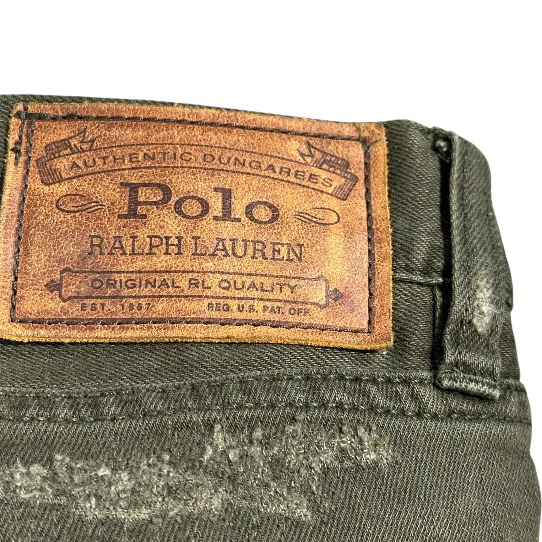 POLO RALPH LAUREN(ポロラルフローレン) Damage Vintage Processed Skinny Pants ダメージ ヴィンテージ 加工 スキニー パンツ 32 ブラック