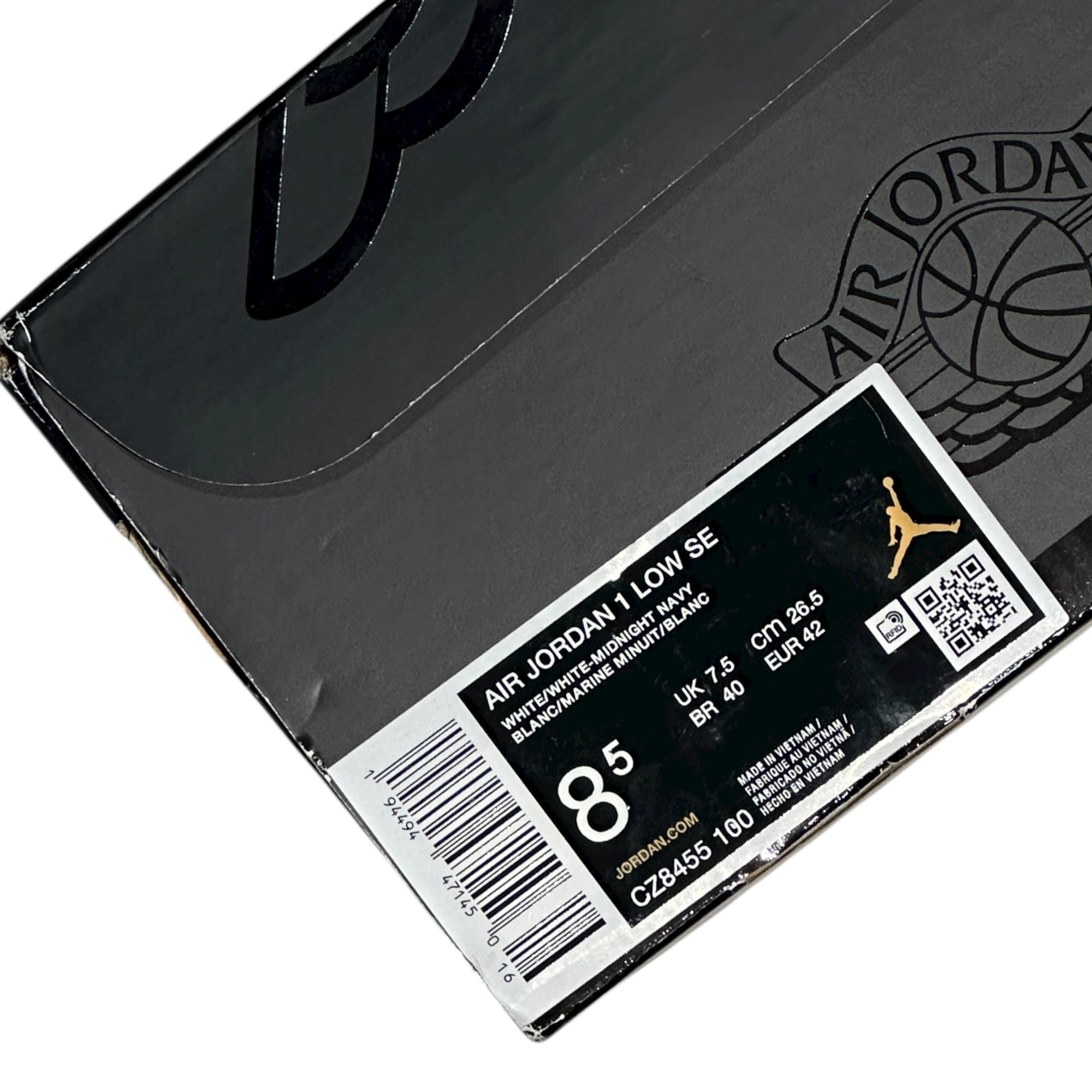 NIKE(ナイキ) Jordan Air Jordan 1 LOW SE "washed denim" エアジョーダン 1 ロー ウォッシュド デニム CZ8455-100 26.5cm ライトインディゴ×ホワイト ローカット スニーカー