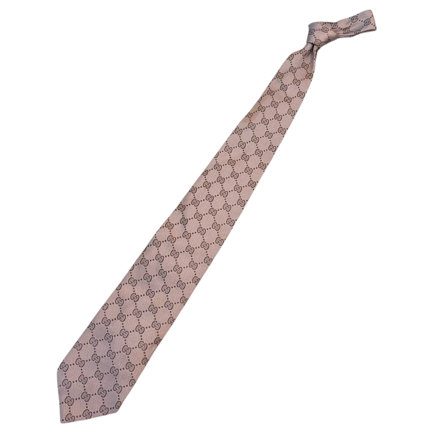 GUCCI(グッチ) GG Silk Tie GG シルク ネクタイ ピンク