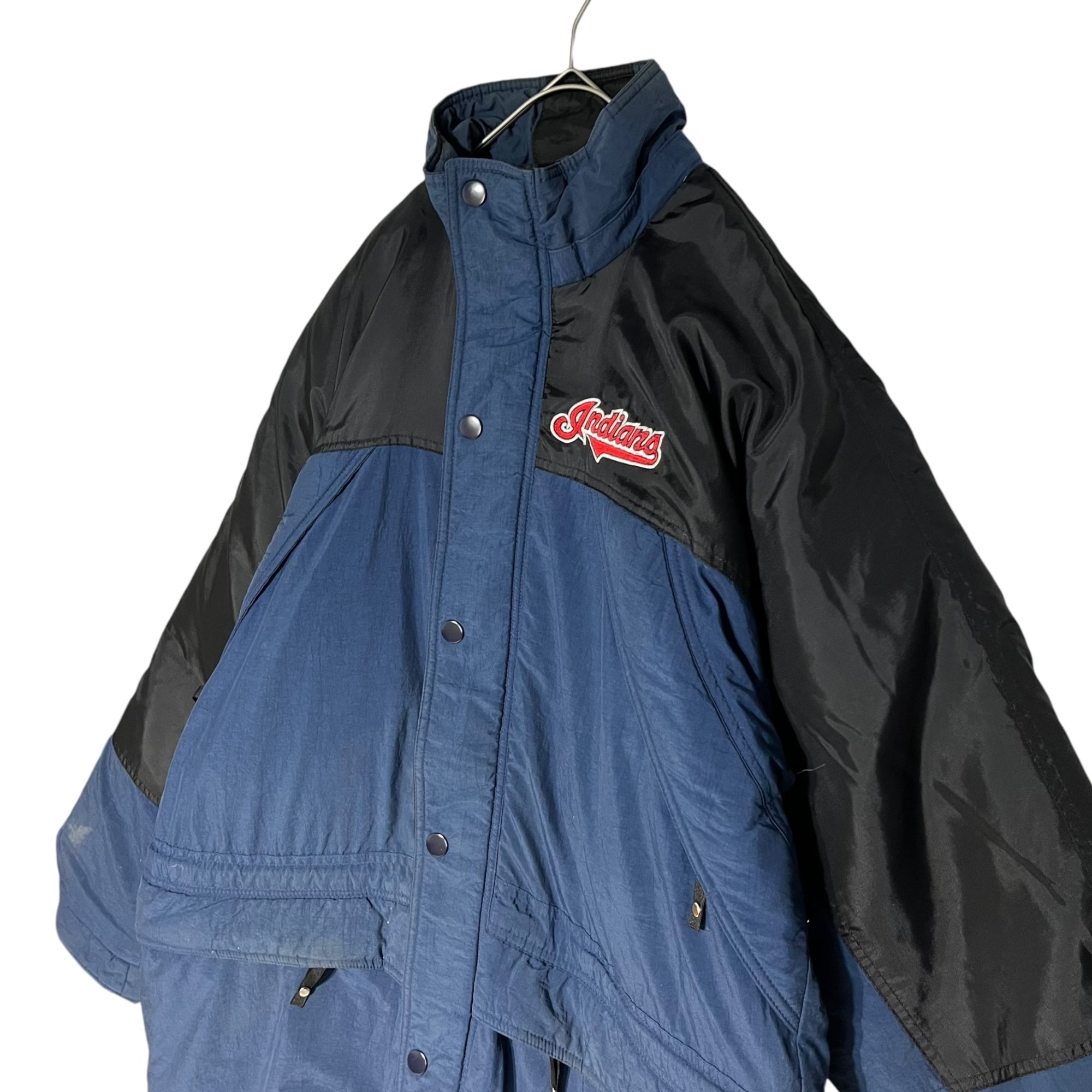 STARTER(スターター) 90's Diamond COLLECTION Indians down jacket ダイアモンド コレクション インディアンズ ダウンジャケット 90年代 L ネイビー