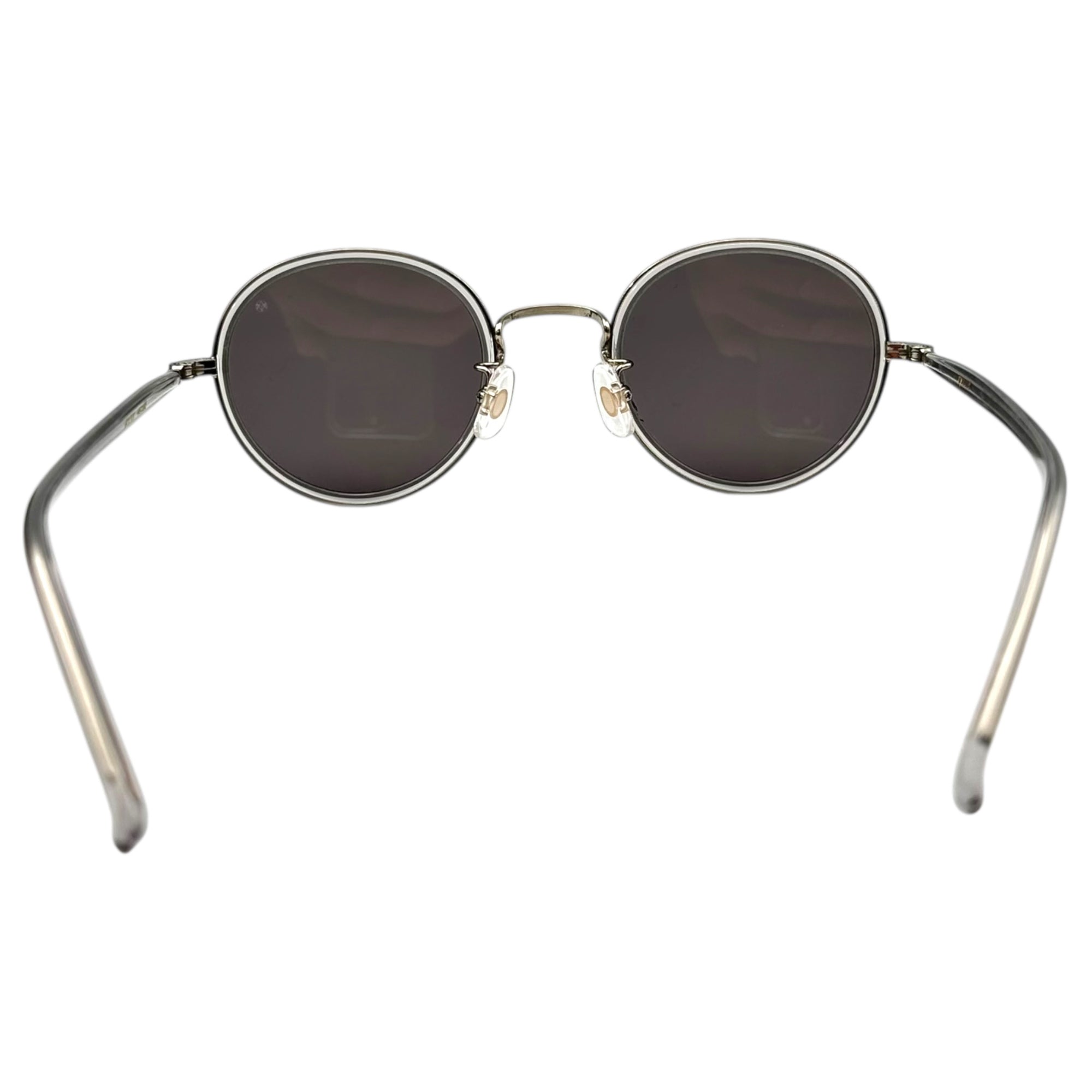 Ayame(アヤメ) FOCUS sunglasses フォーカス ラウンド型 サングラス 46□23-145 ライトグレー LGY 2K 眼鏡 メガネ チャコールレンズ