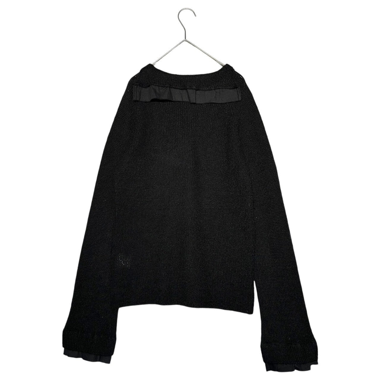 Y's(ワイズ) Sailor collar type alpaca long sleeve low gauge knit セーラーカラータイプ アルパカ 長袖 ローゲージ ニット YM-K21-963 3(M~L程度) ブラック