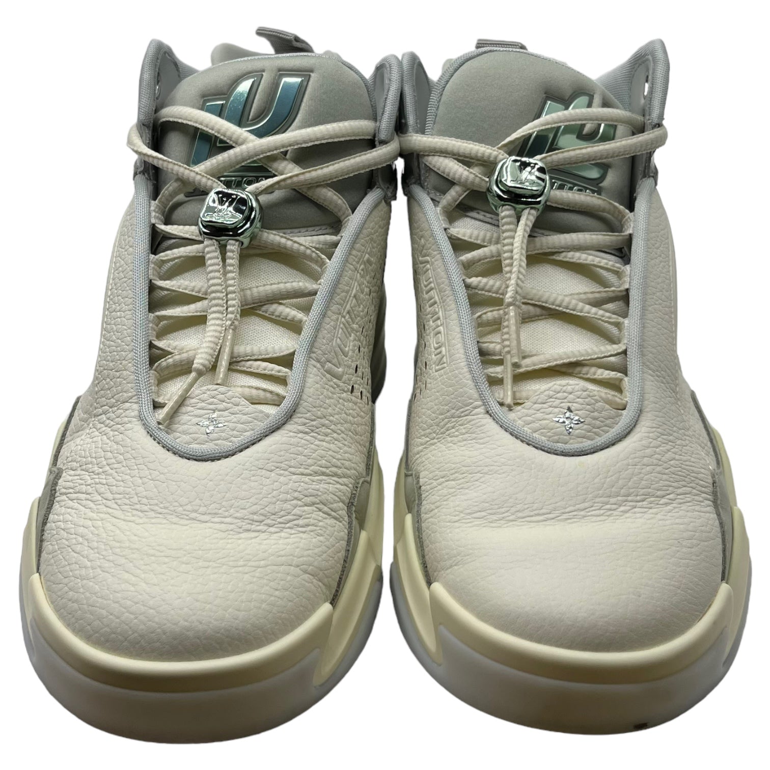 LOUIS VUITTON(ルイヴィトン) 23AW Lv Trainer 2 Sneaker "Gris LV トレーナー 2 ライン スニーカー GO 0263 8 1/2(27.5cm程度) ホワイト×グレー ハイカット