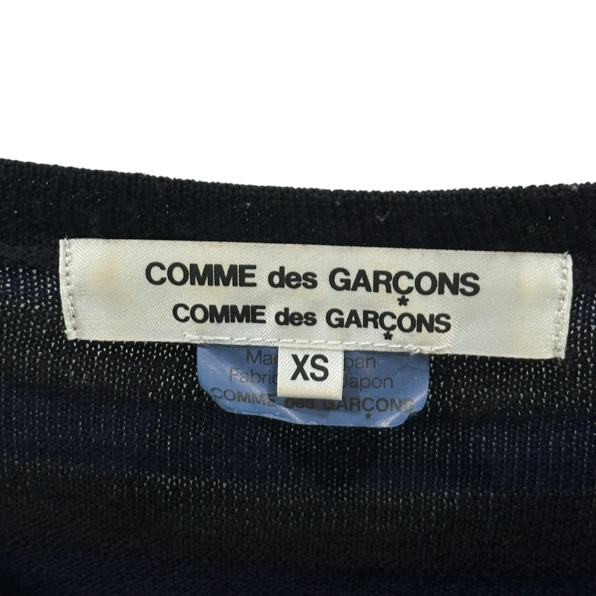 COMME des GARCONS COMME des GARCONS(コムデギャルソンコムデギャルソン) 11AW Striped Wool Sweater ボーダー ウール ニット XS パープル×ブラック AD2011