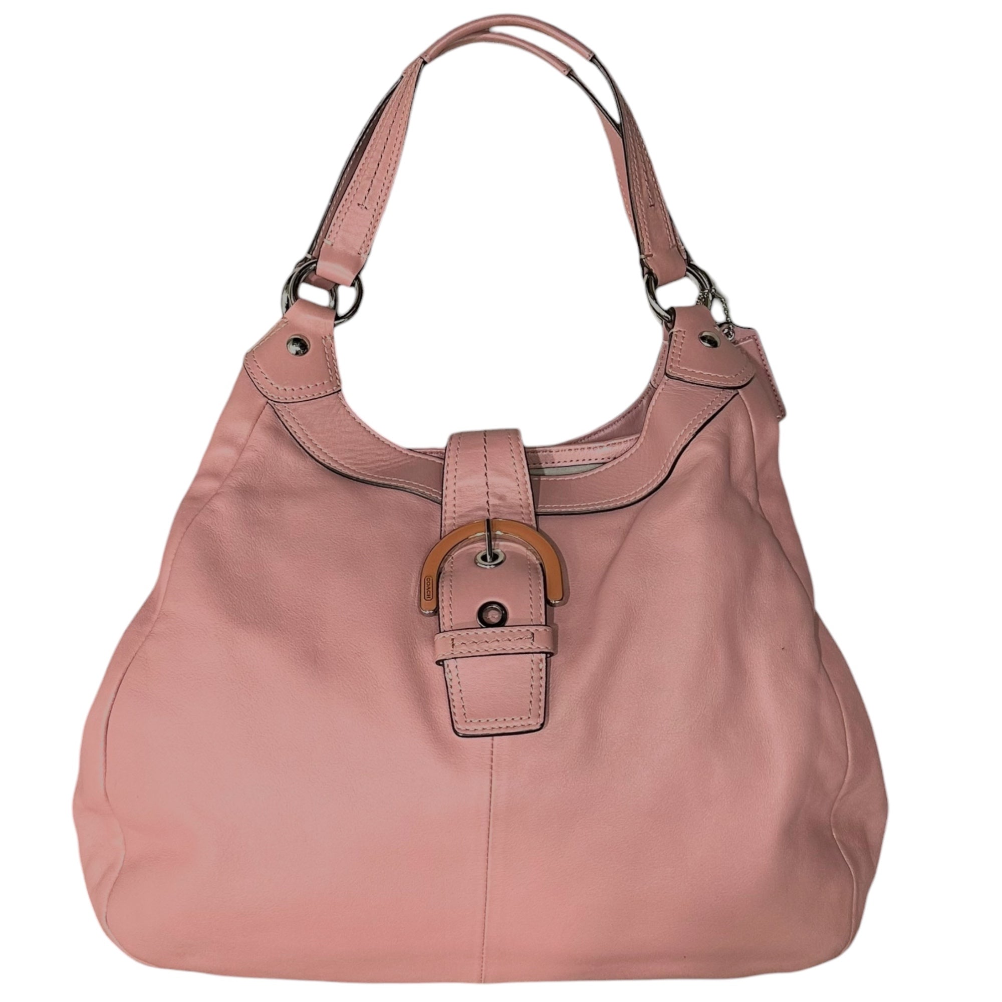 COACH(コーチ) Soho Leather Large Hobo ソーホー レザー ラージ ホーボー F17092 ピンク ワンショルダー ショルダー バッグ