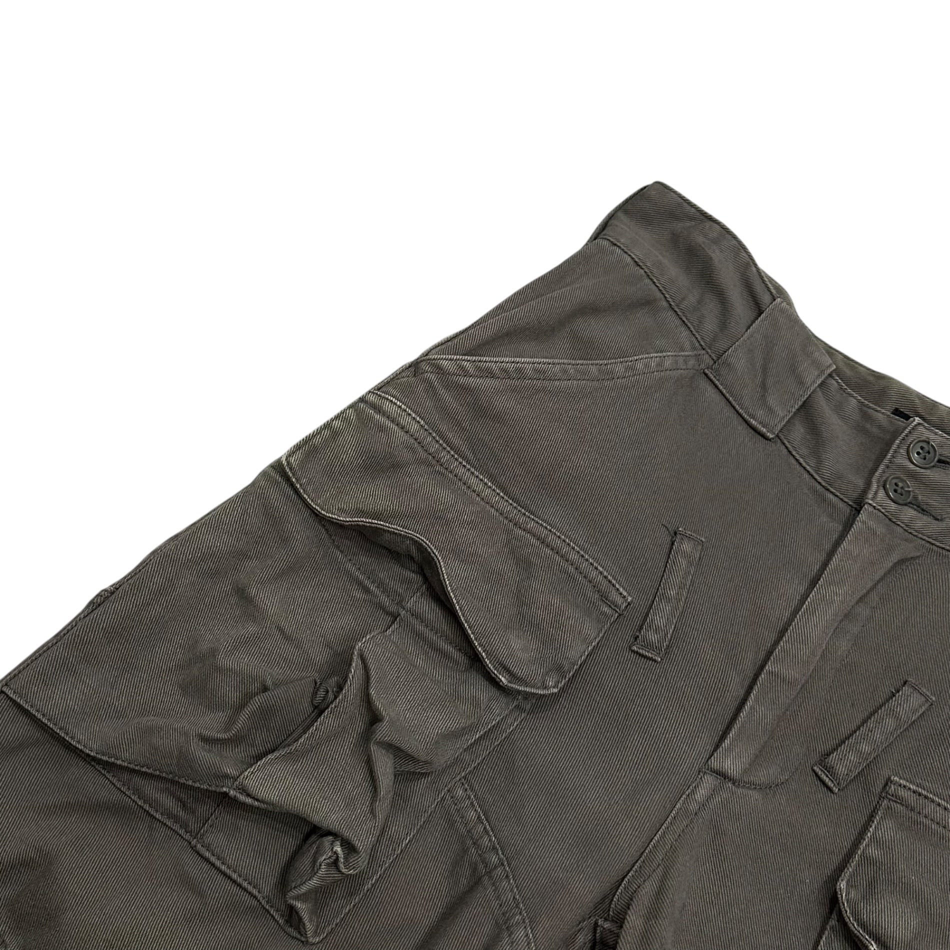 CABANE de zucca(カバンドズッカ) 2004SS  Cargo pants カーゴ パンツ CZ42FF531 S カーキ 00's