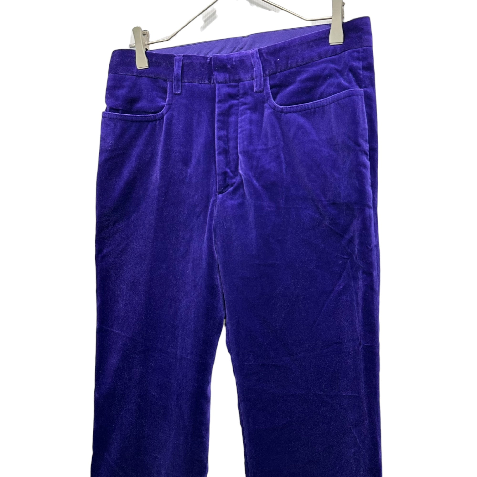 Agnes b. homme(アニエスベーオム) Old Velour Straight Pants オールド ベロア ストレート パンツ 38(M程度) パープル