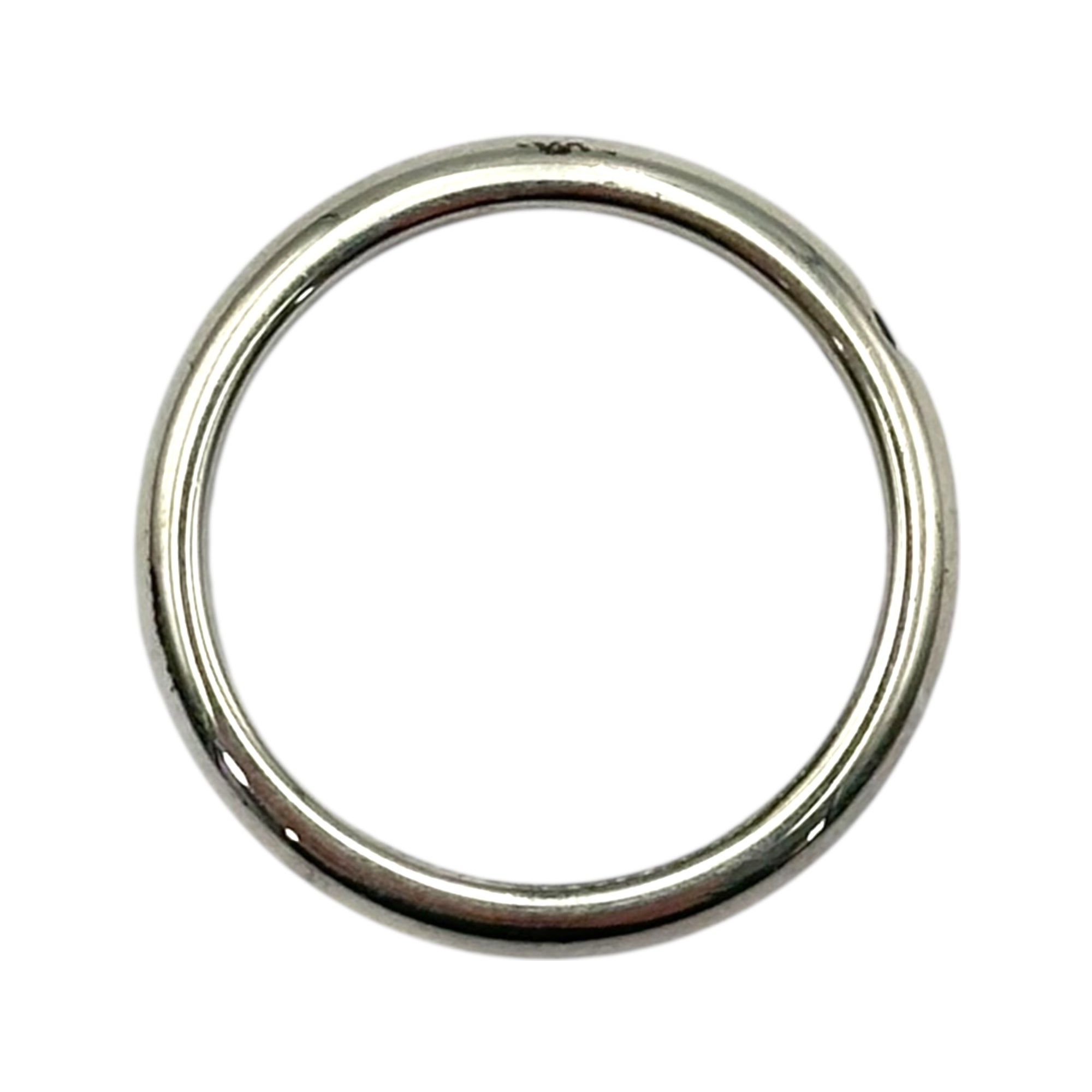TIFFANY & CO.(ティファニー) Sapphire Stacking Band Ring サファイア スタッキング バンド リング 12号 シルバー×ブルー