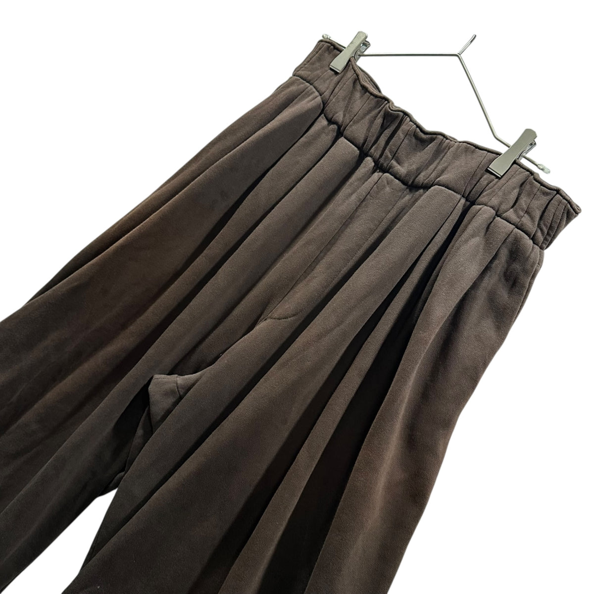 DRIES VAN NOTEN(ドリスヴァンノッテン) HAMA Baggy Wide-Leg Sweat Pants バギー ワイド スウェット パンツ L ブラウン