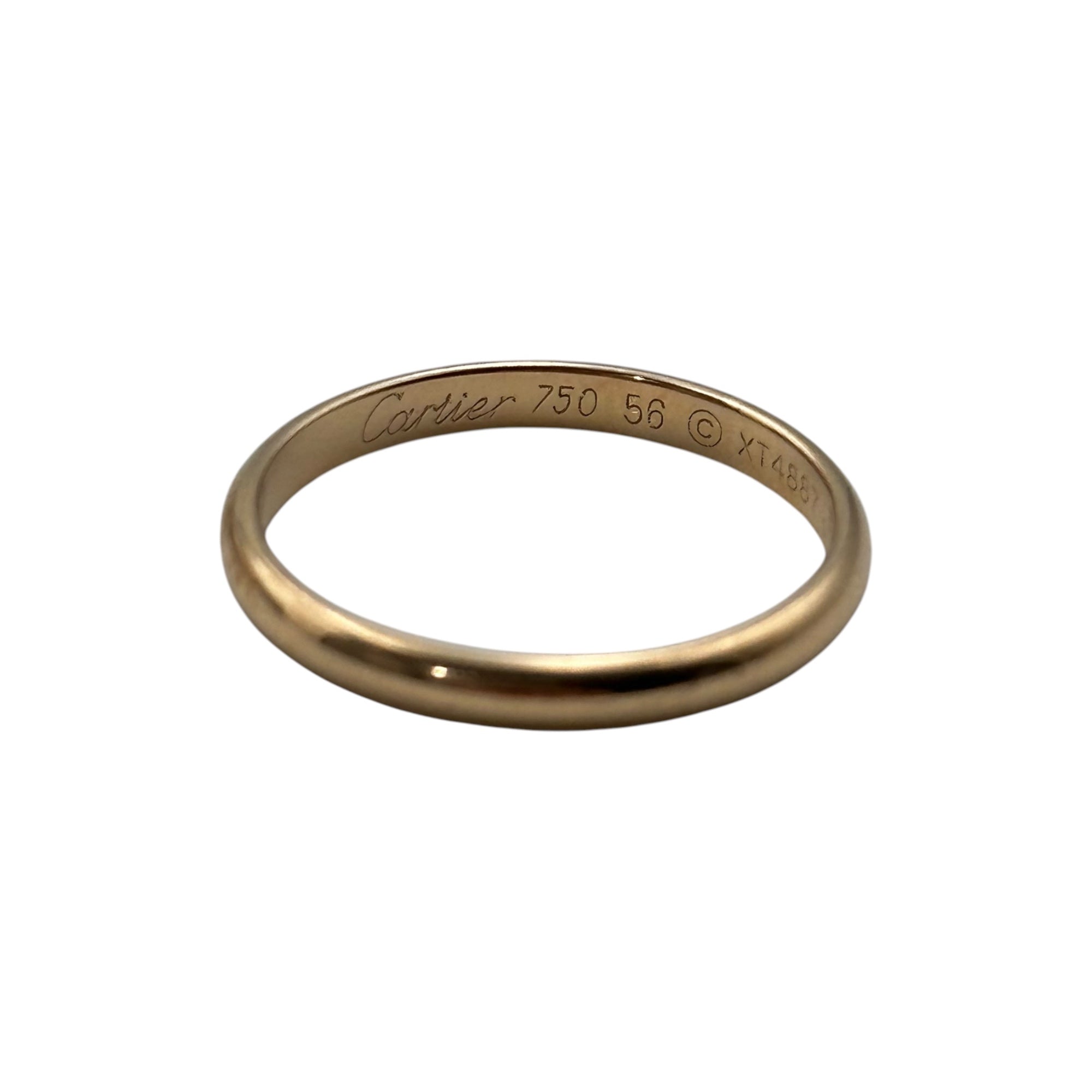 Cartier(カルティエ) Band Ring Pink Gold バンド リング ピンクゴールド XT4887 56(国内サイズ15.5号程度) ピンクゴールド 750(K18) 2.3g